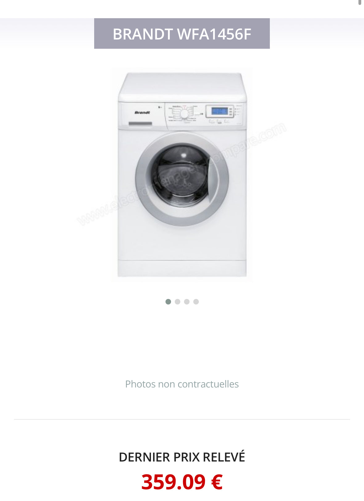 Lave-Linge BRANDT 6 Kg GARANTIE 1 AN