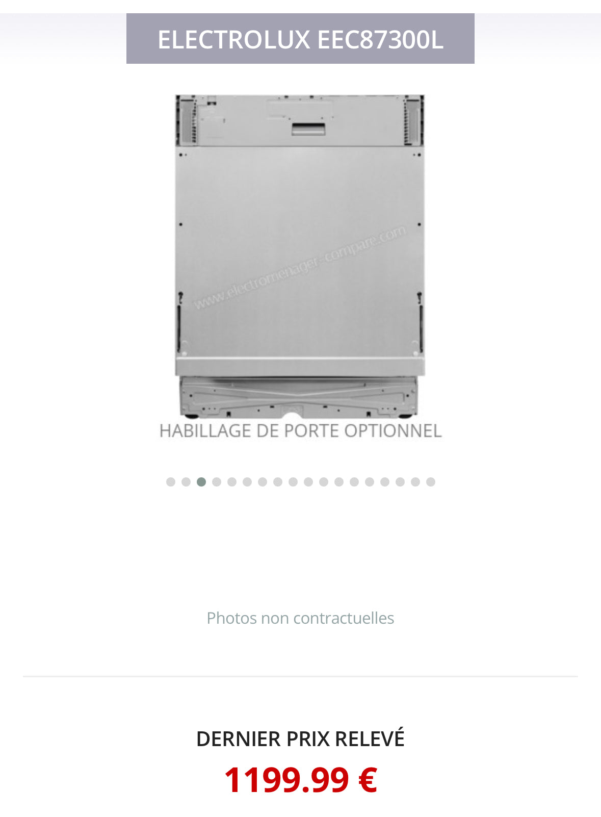 Lave-Vaisselle Encastrable ELECTROLUX 13 Couverts GARANTIE 1 AN