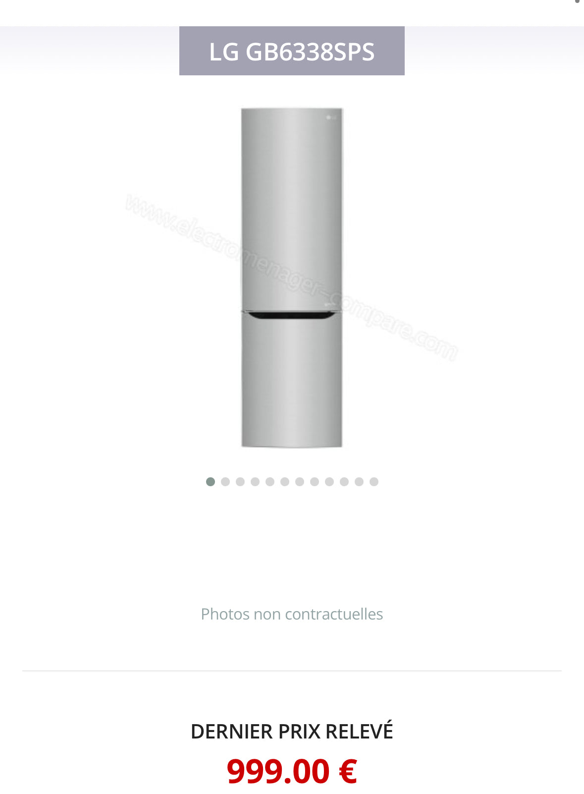Frigo Combiné LG Froid Ventilé GARANTIE 1 AN