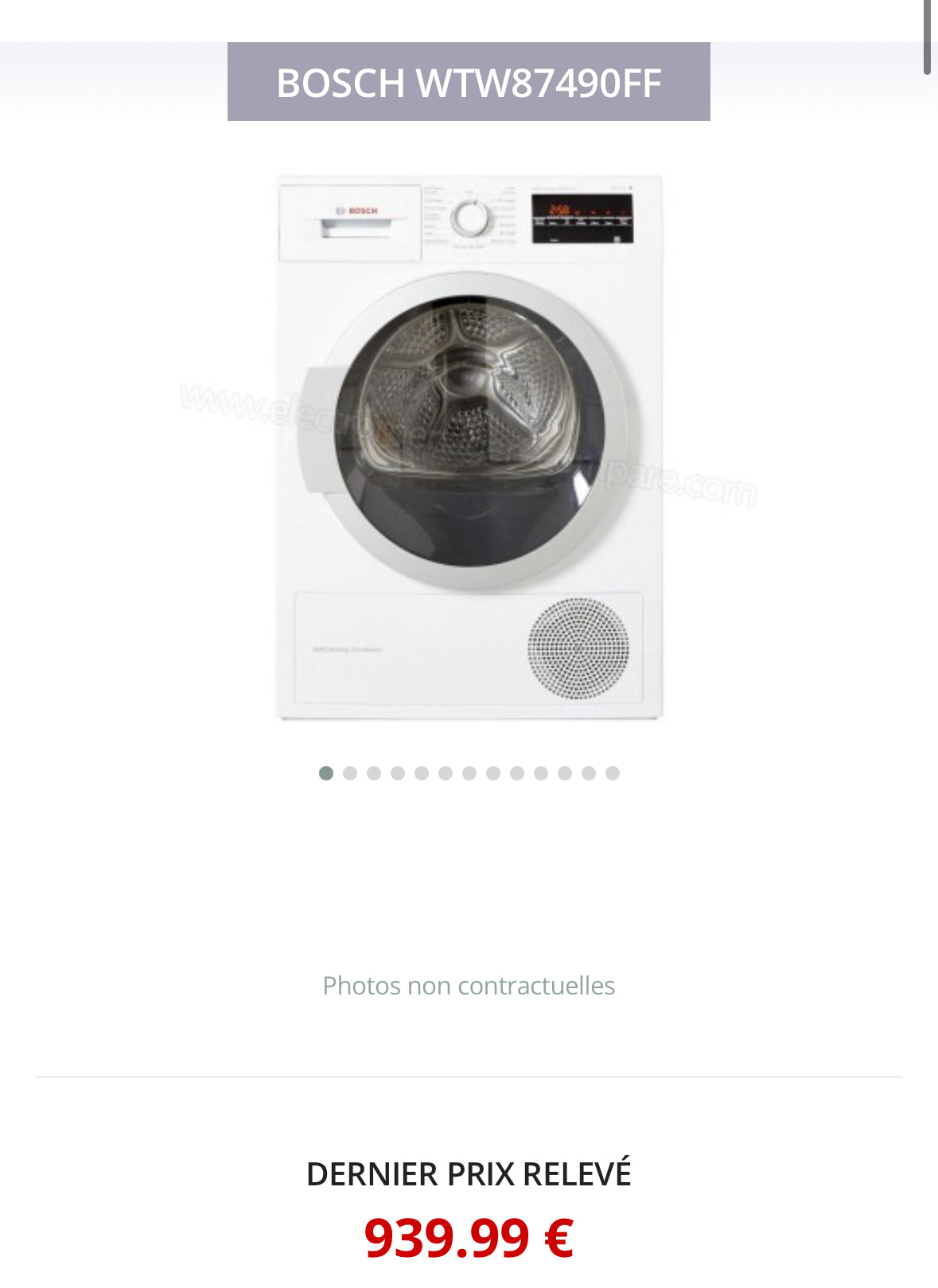 Sèche-Linge BOSCH 9 Kg Pompe à Chaleur GARANTIE 1 AN