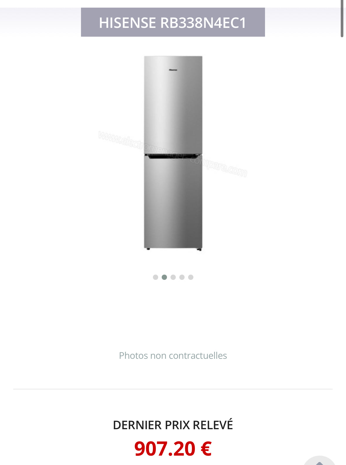 Frigo Combiné HISENSE Froid Ventilé GARANTIE 1 AN