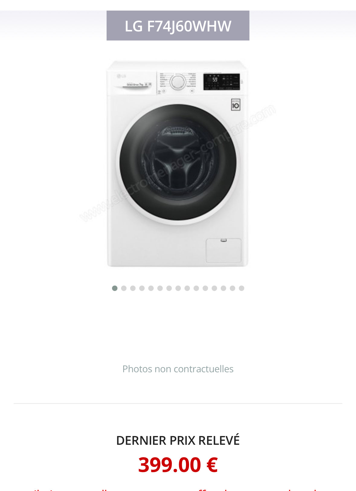 Lave-Linge LG 7 Kg GARANTIE 1 AN