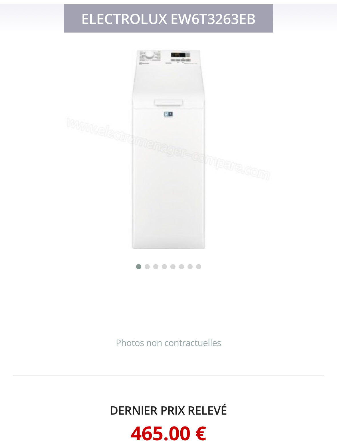 Lave-linge Top ELECTROLUX 6 Kg GARANTIE 1 AN
