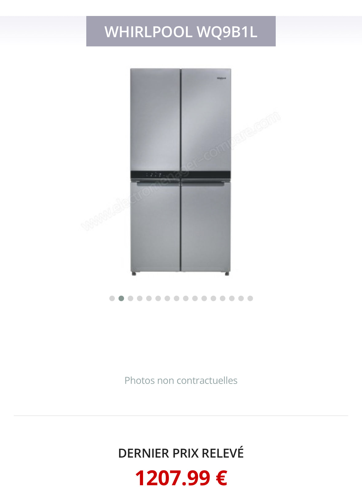 Frigo MultiPortes WHIRLPOOL No Frost GARANTIE 1 AN