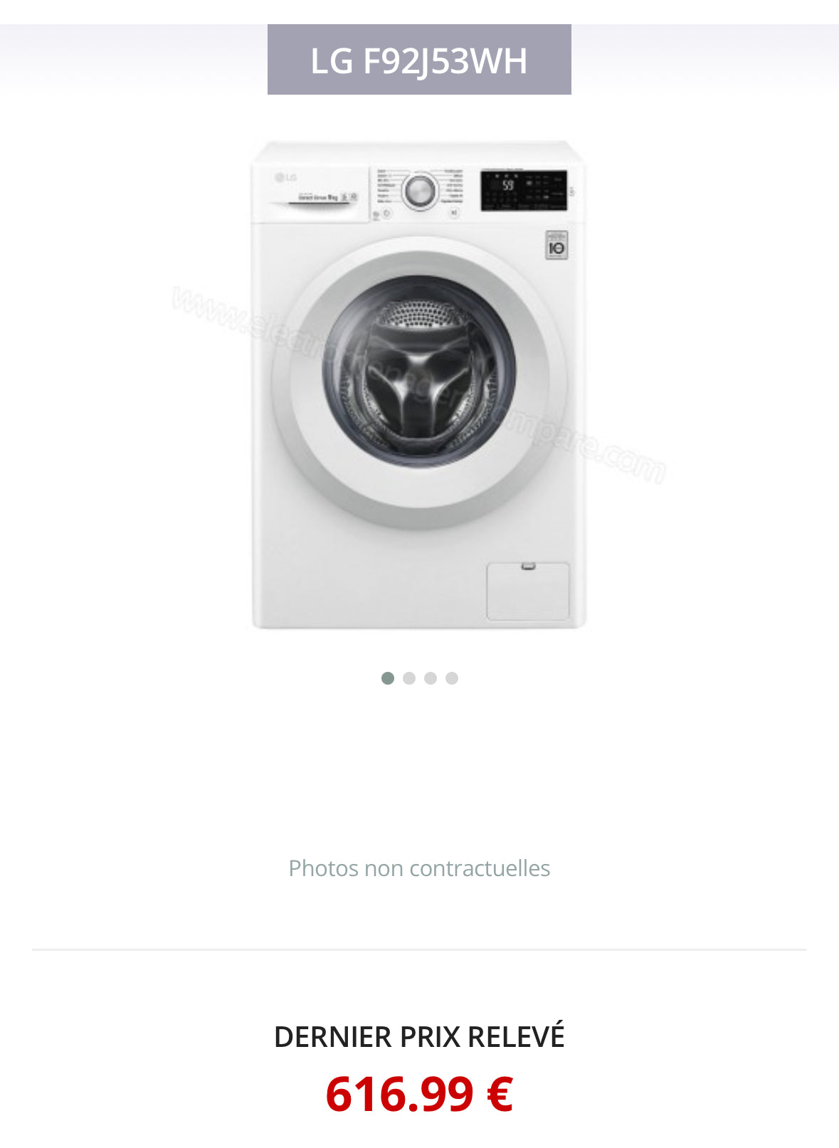 Lave-Linge LG 9 Kg GARANTIE 1 AN
