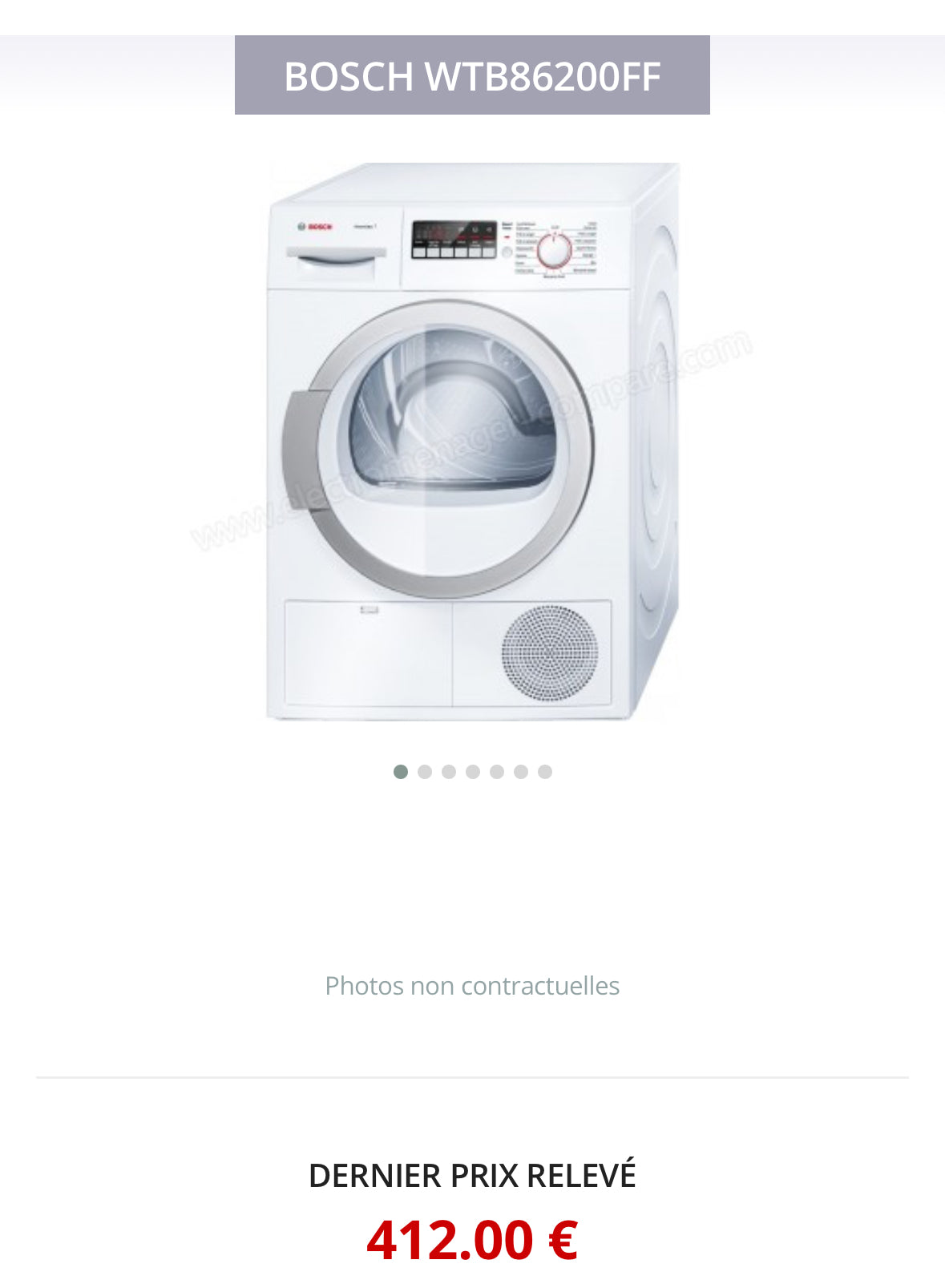 Seche-Linge BOSCH 7 Kg GARANTIE 1 AN