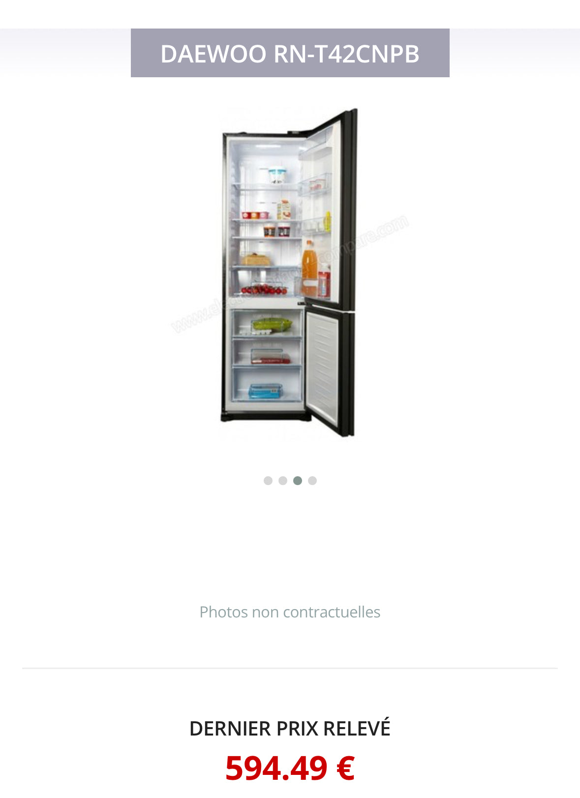 Frigo Combiné DAEWOO No Frost GARANTIE 1 AN