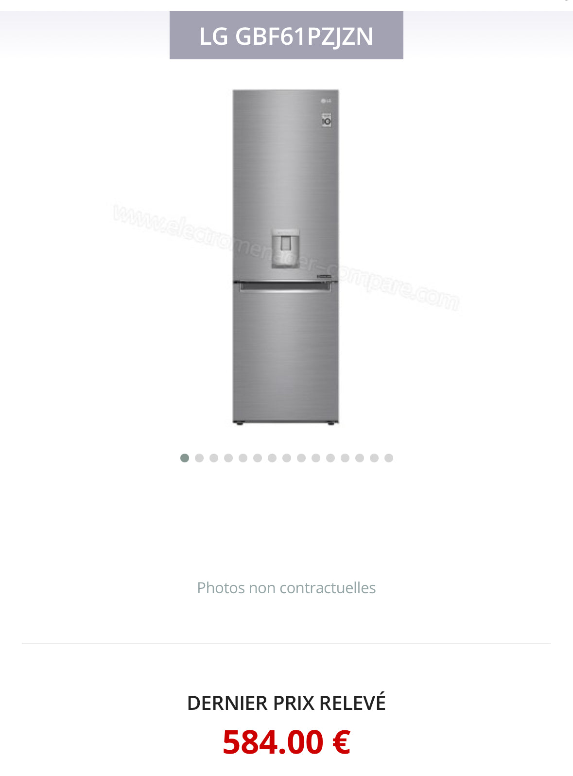 Frigo Combiné LG No Frost GARANTIE 1 AN