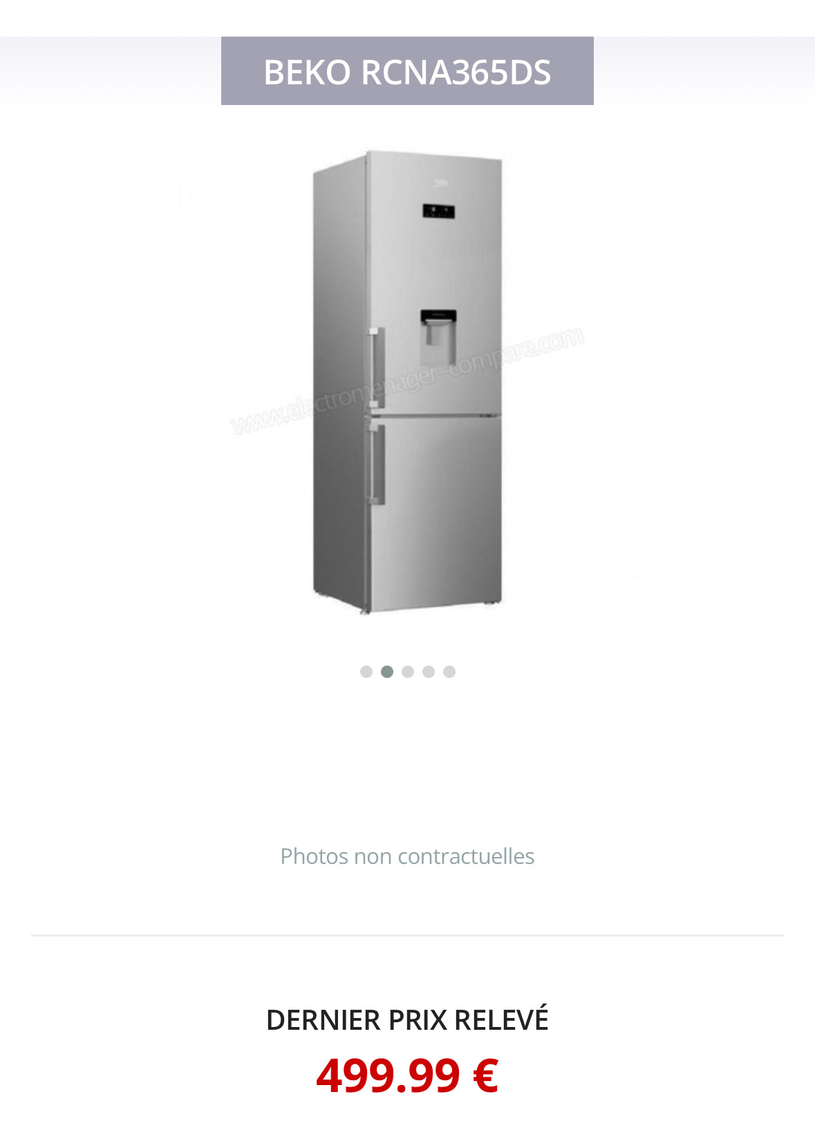 Frigo Combiné BEKO Froid Ventilé GARANTIE 1 AN