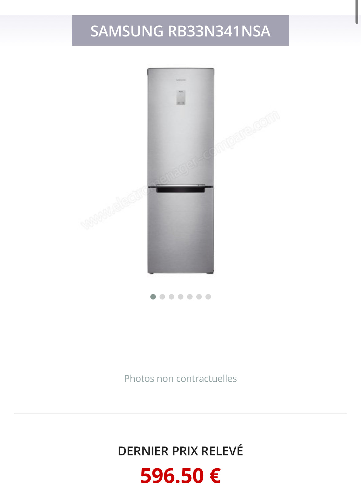 Frigo Combiné SAMSUNG Froid Ventilé GARANTIE 1 AN