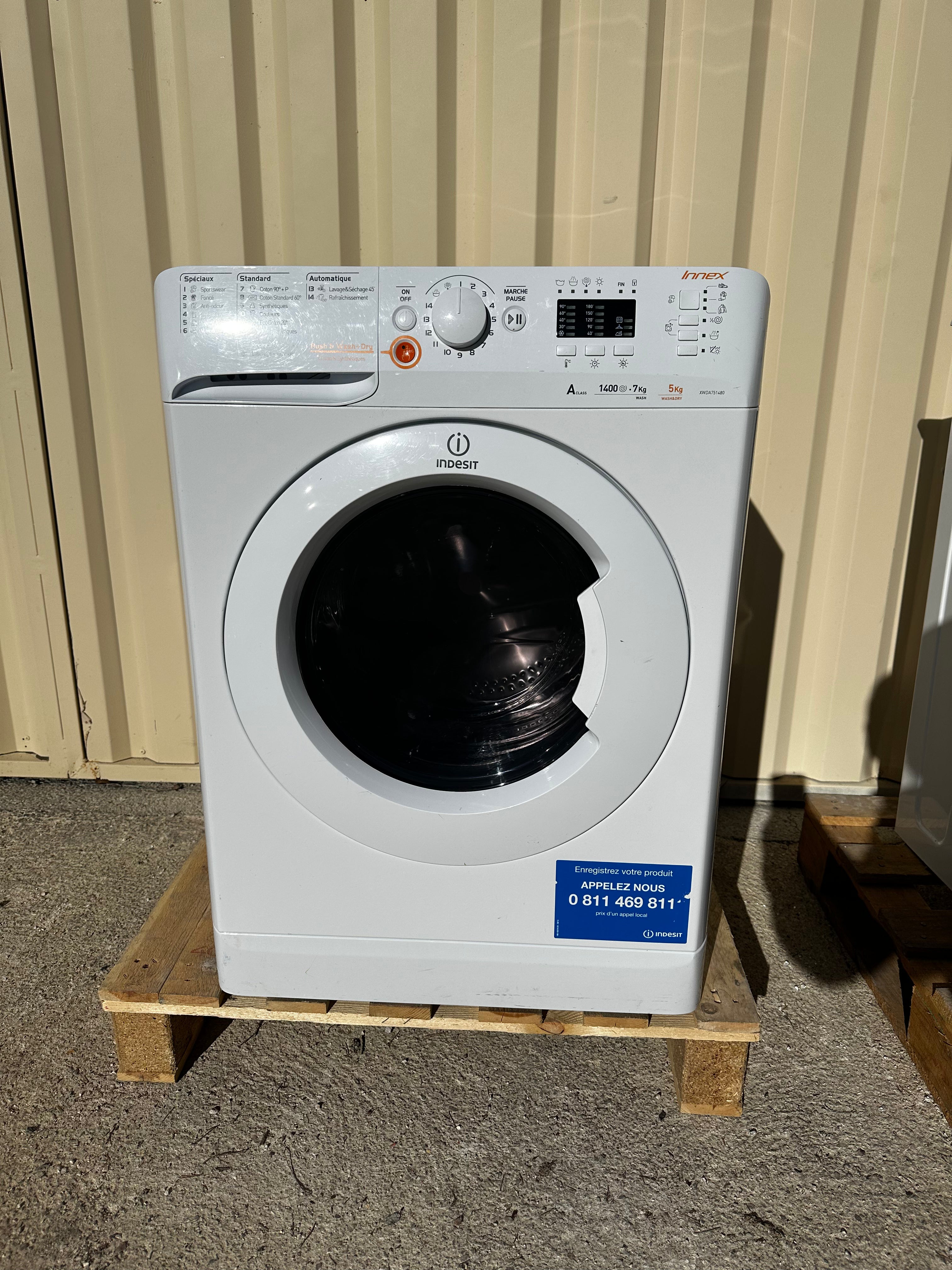 Lave-linge Séchant INDESIT 7+5Kg GARANTIE 1 AN
