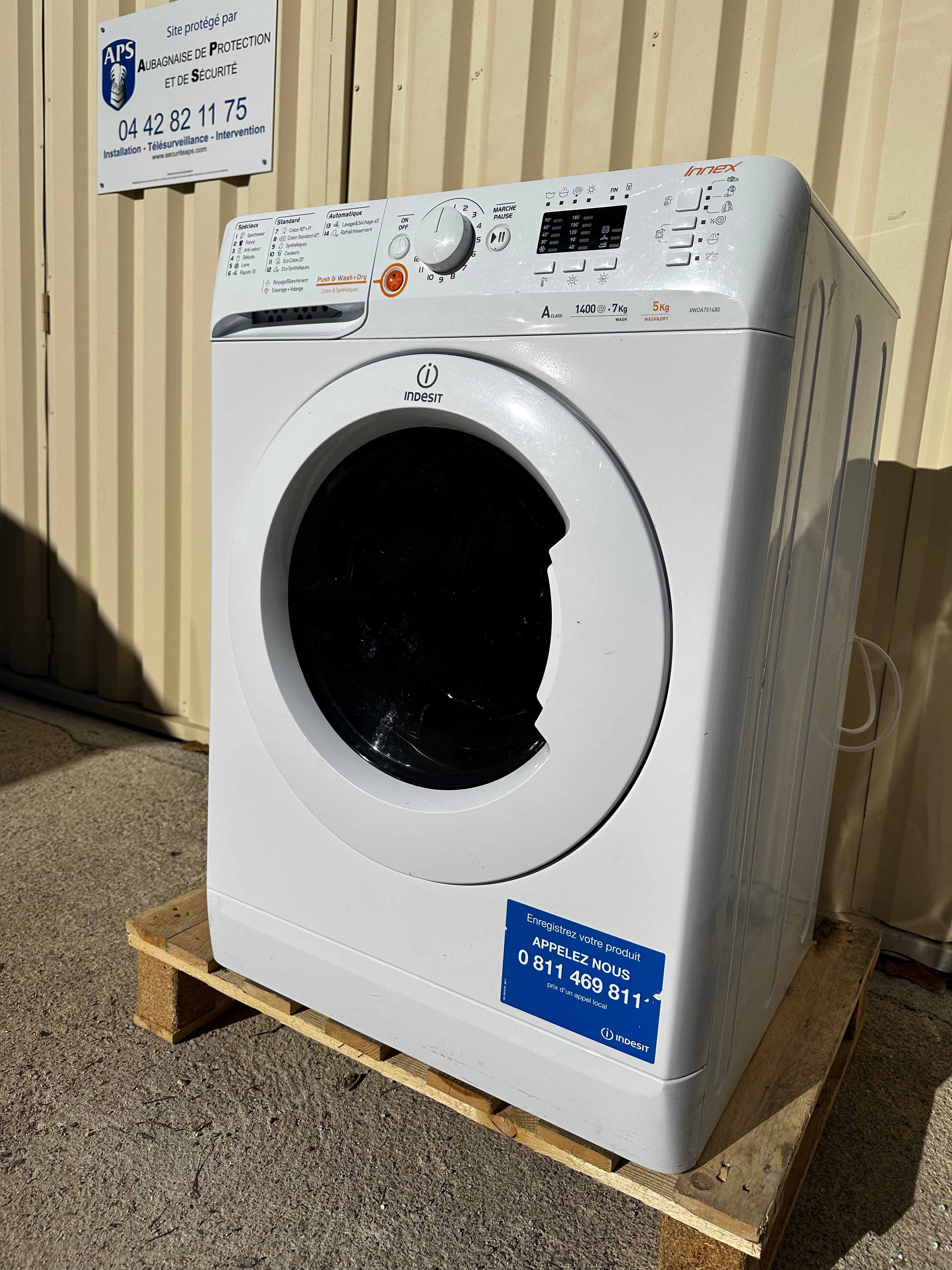 Lave-linge Séchant INDESIT 7+5Kg GARANTIE 1 AN