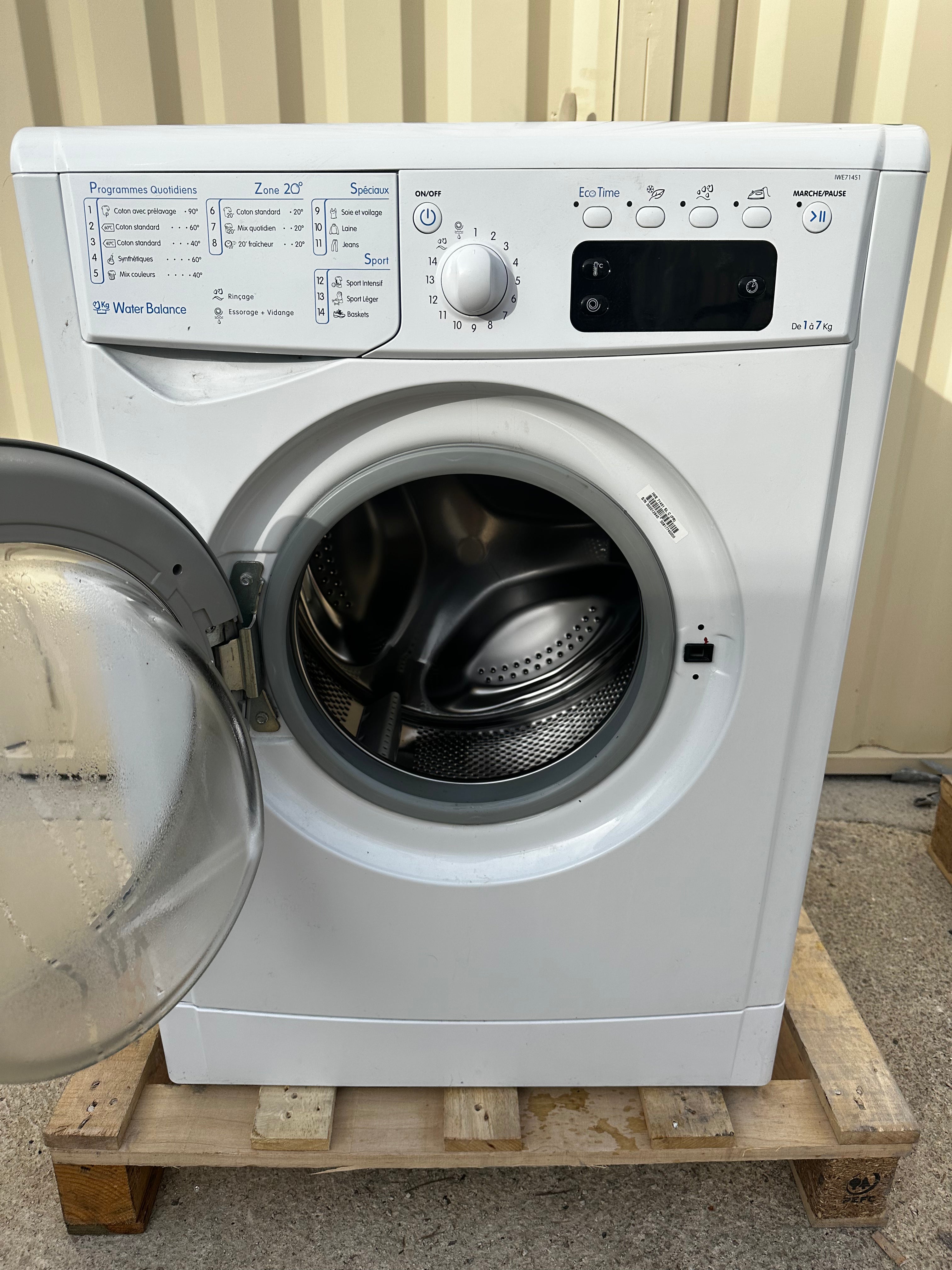 Lave-linge INDESIT 7 Kg GARANTIE 1 An