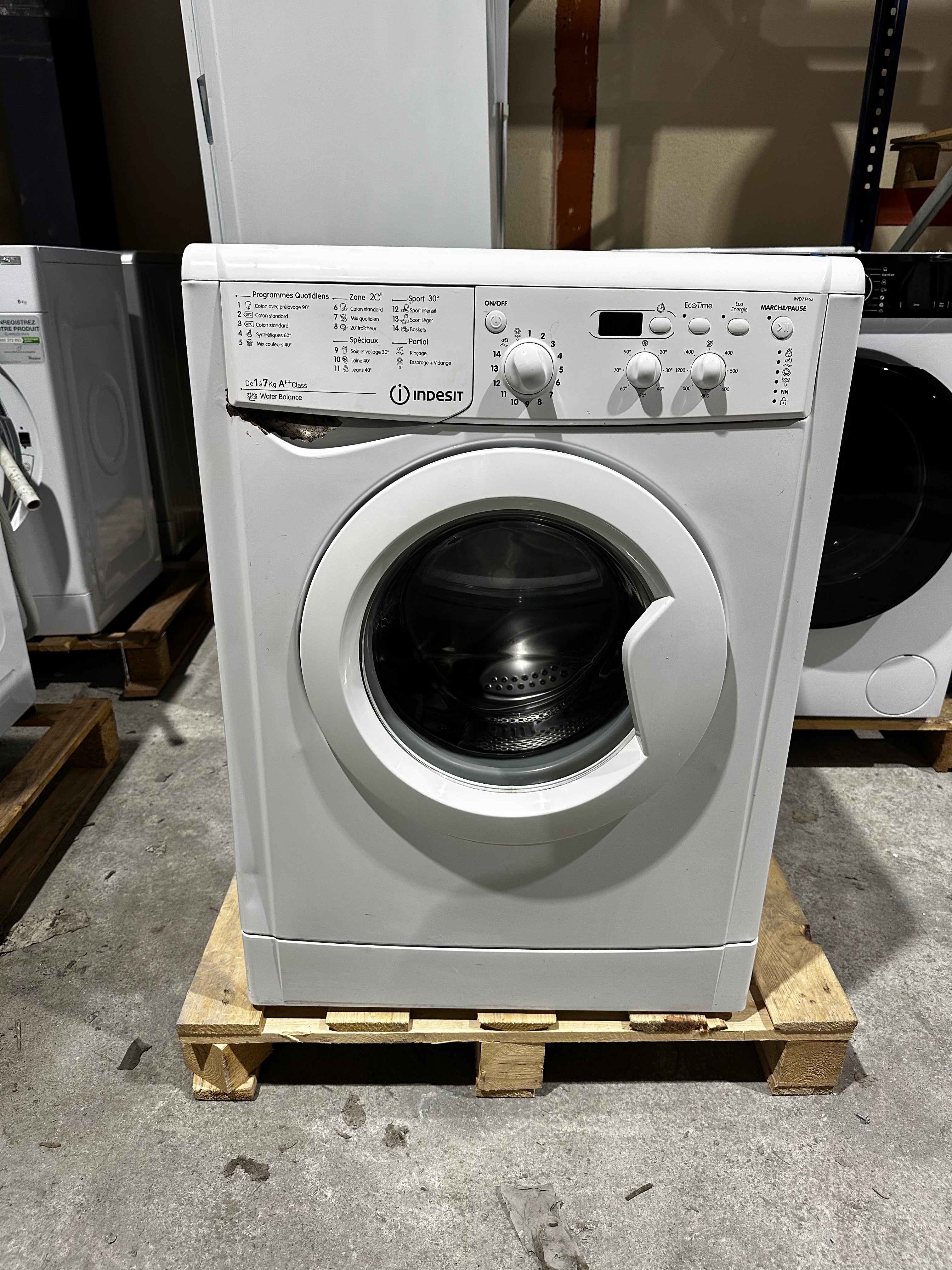 Lave-linge Indesit 7kg GARANTIE 1 An