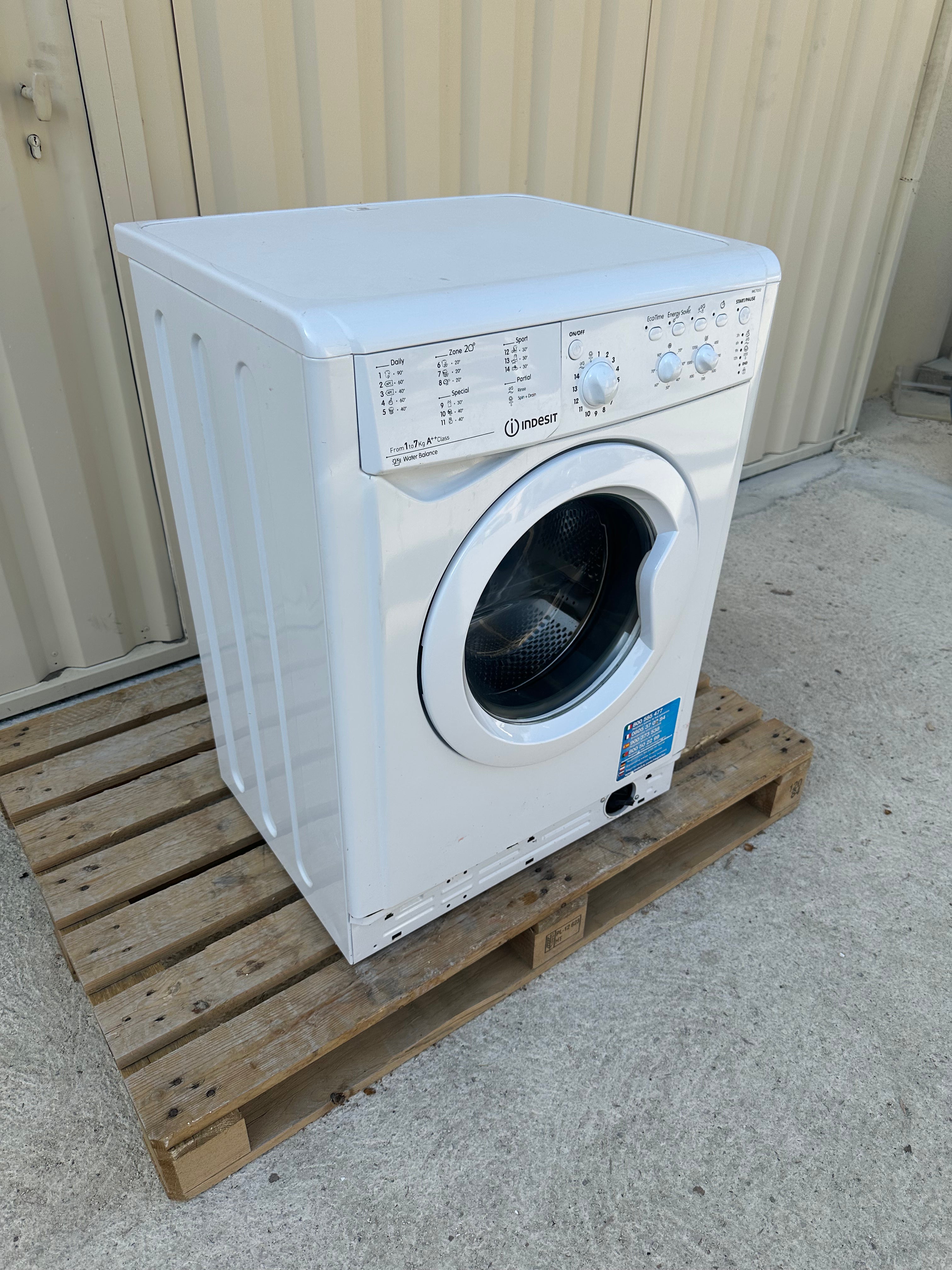 Lave-Linge INDESIT 7 Kg GARANTIE 1 AN