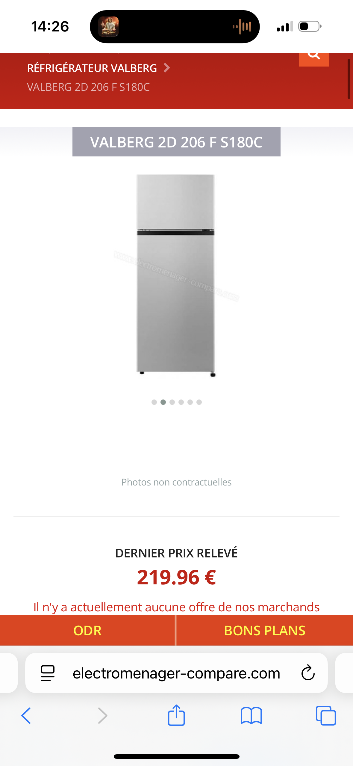 Frigo Combiné VALBERG Format Étudiant GARANTIE 1 AN