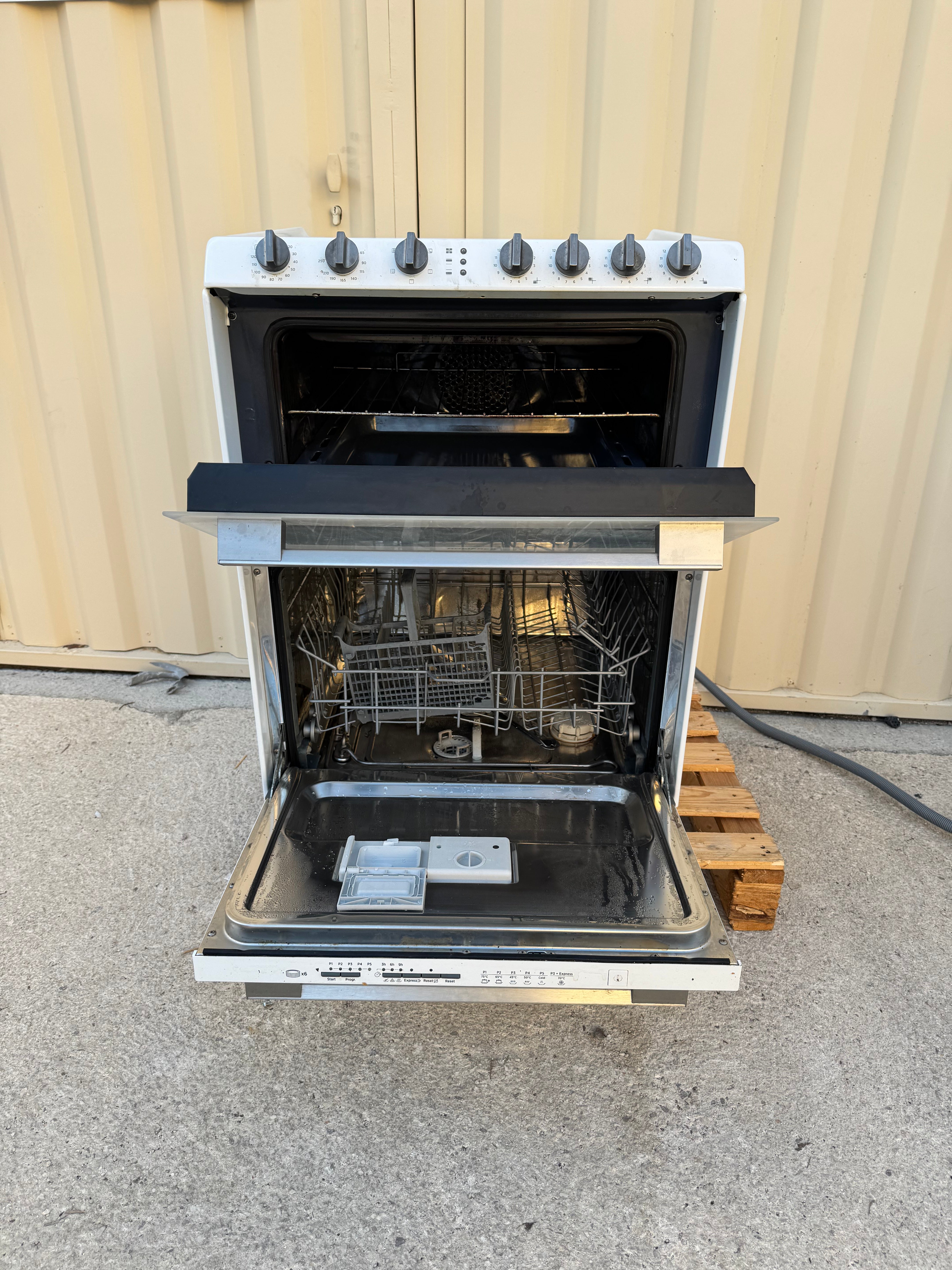 Cuisinière Combiné ROSIÈRES Avec Four et Mini Lave-Vaisselle GARANTIE 1 AN