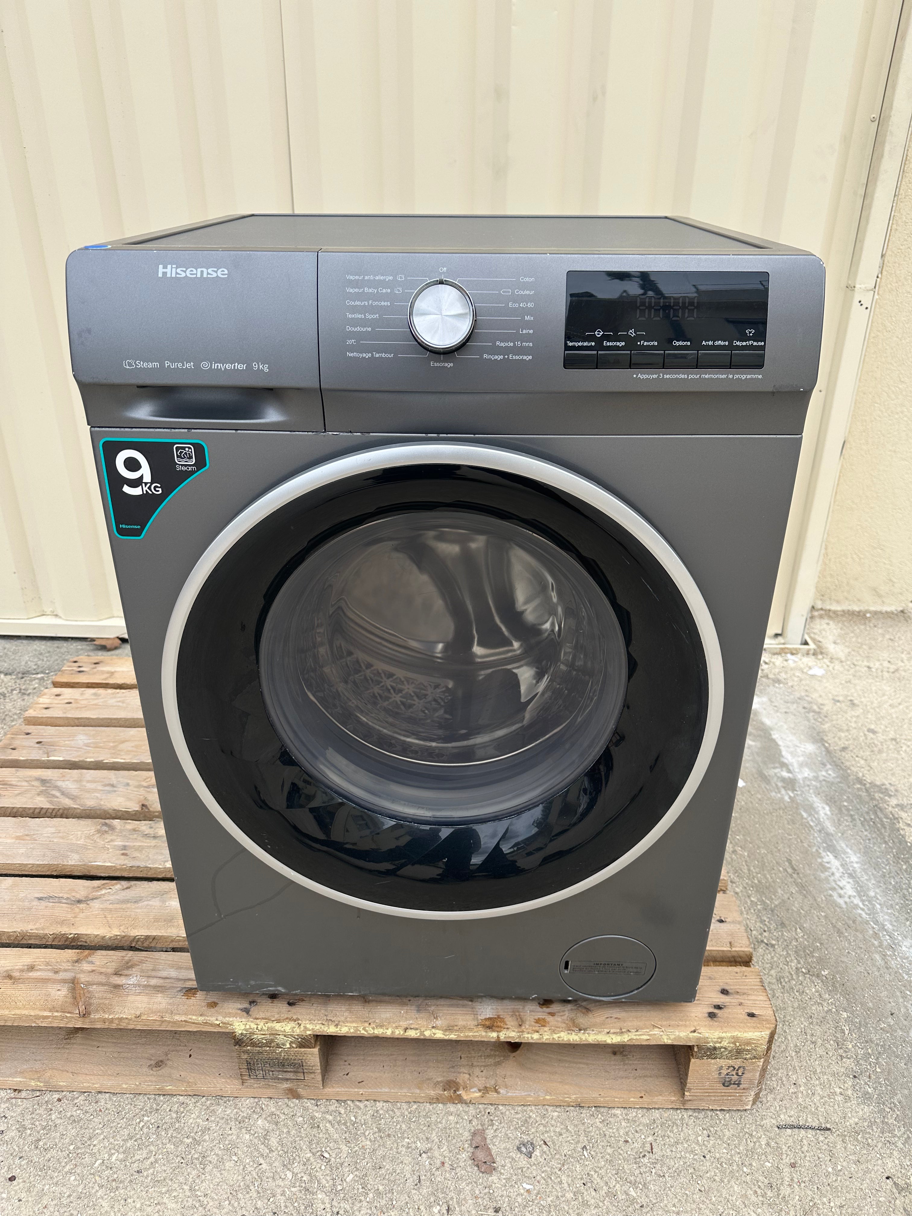 Lave-Linge HISENSE 9 Kg GARANTIE 1 AN