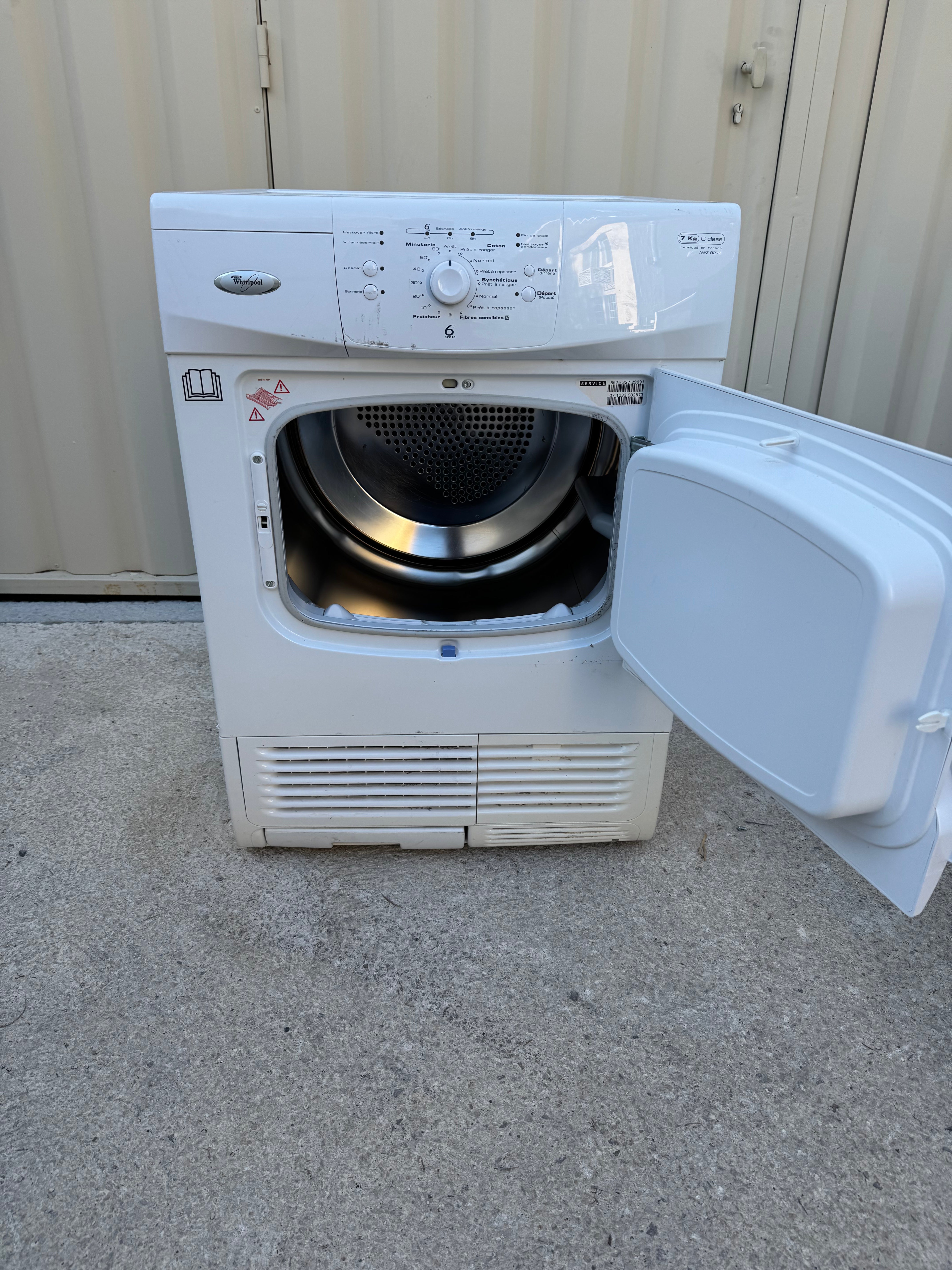Sèche-Linge WHIRLPOOL 7 Kg GARANTIE 1 AN
