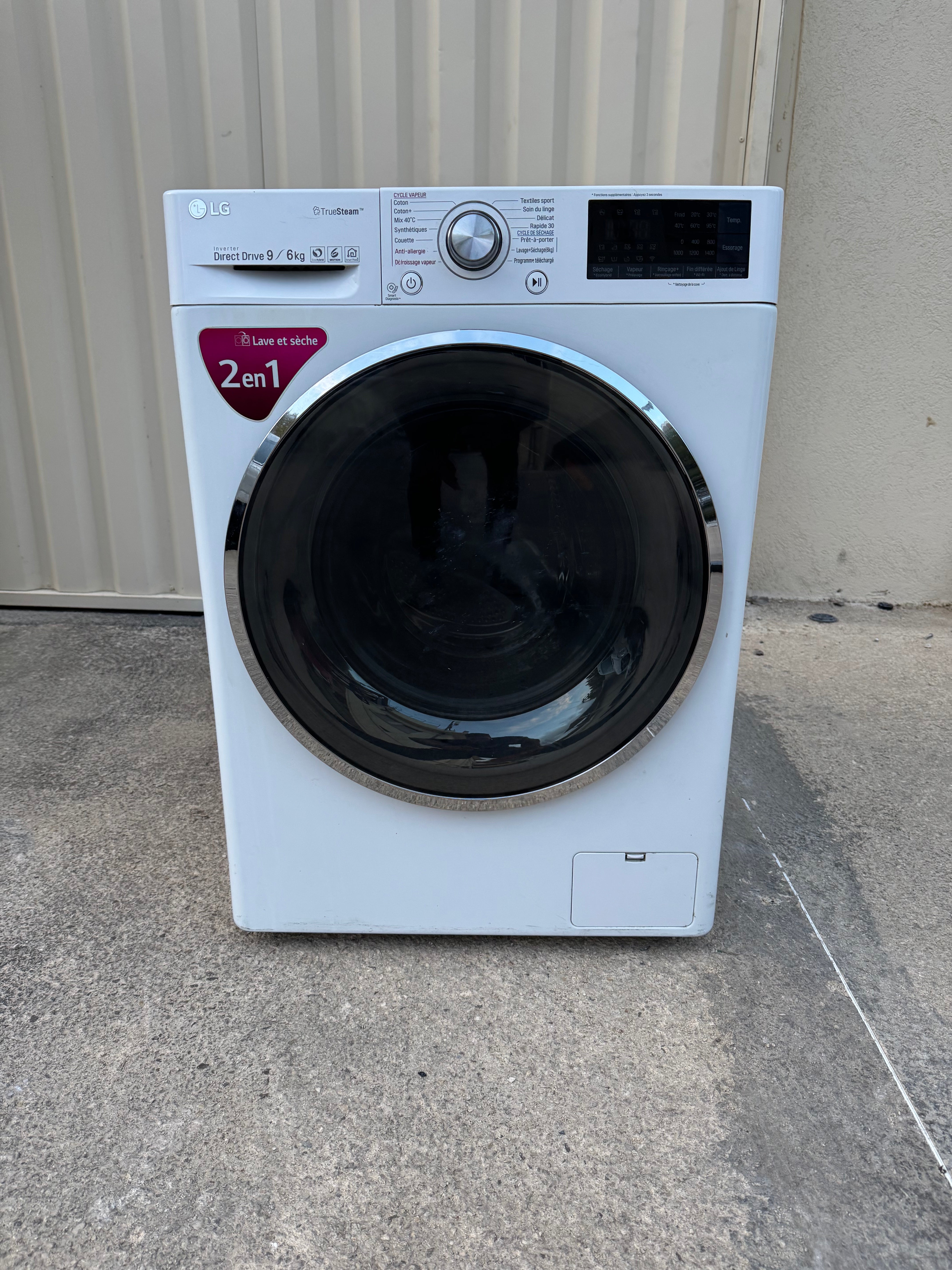 Lave-Linge Séchant LG 9 / 6 Kg GARANTIE 1 AN