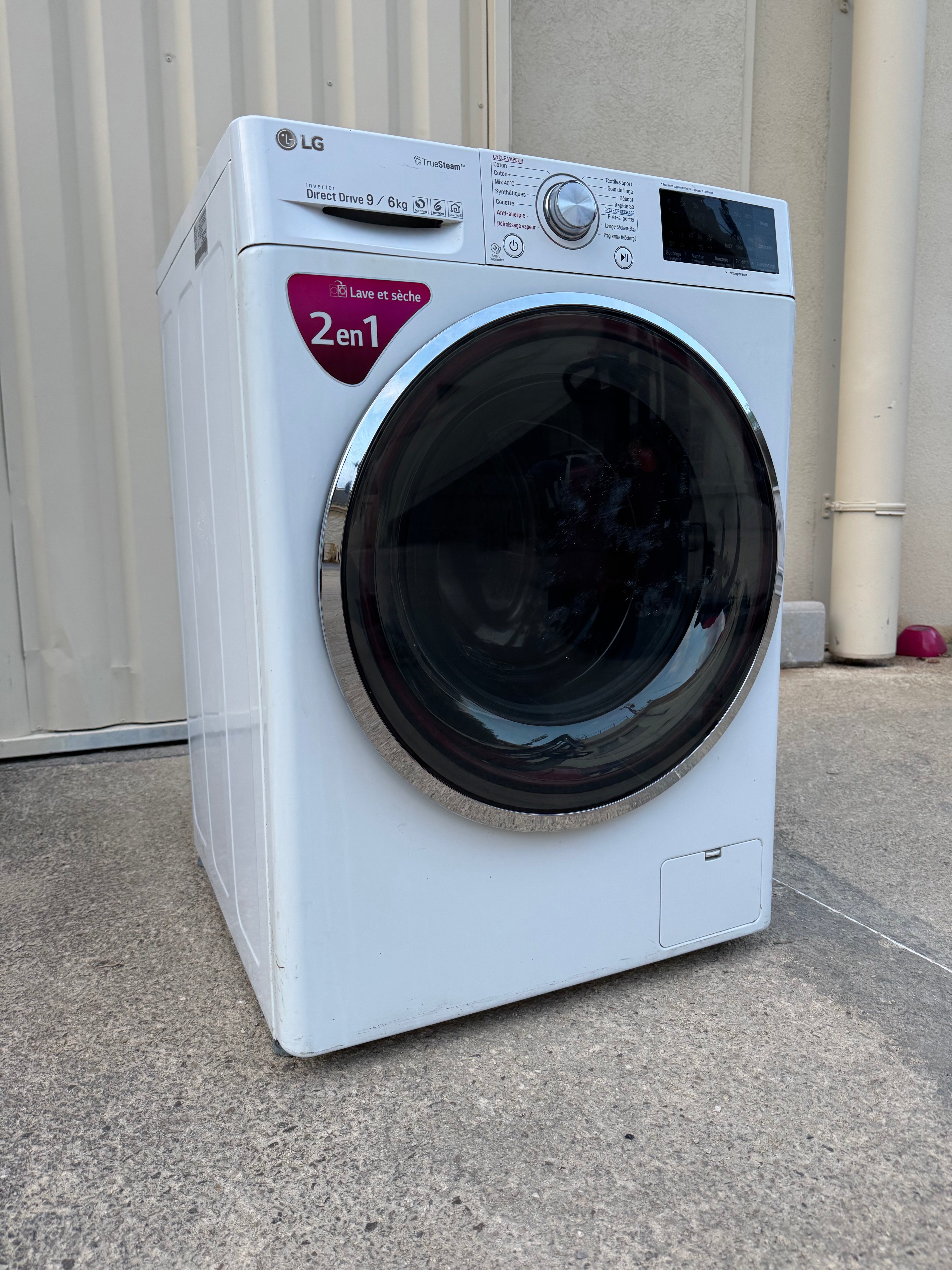 Lave-Linge Séchant LG 9 / 6 Kg GARANTIE 1 AN