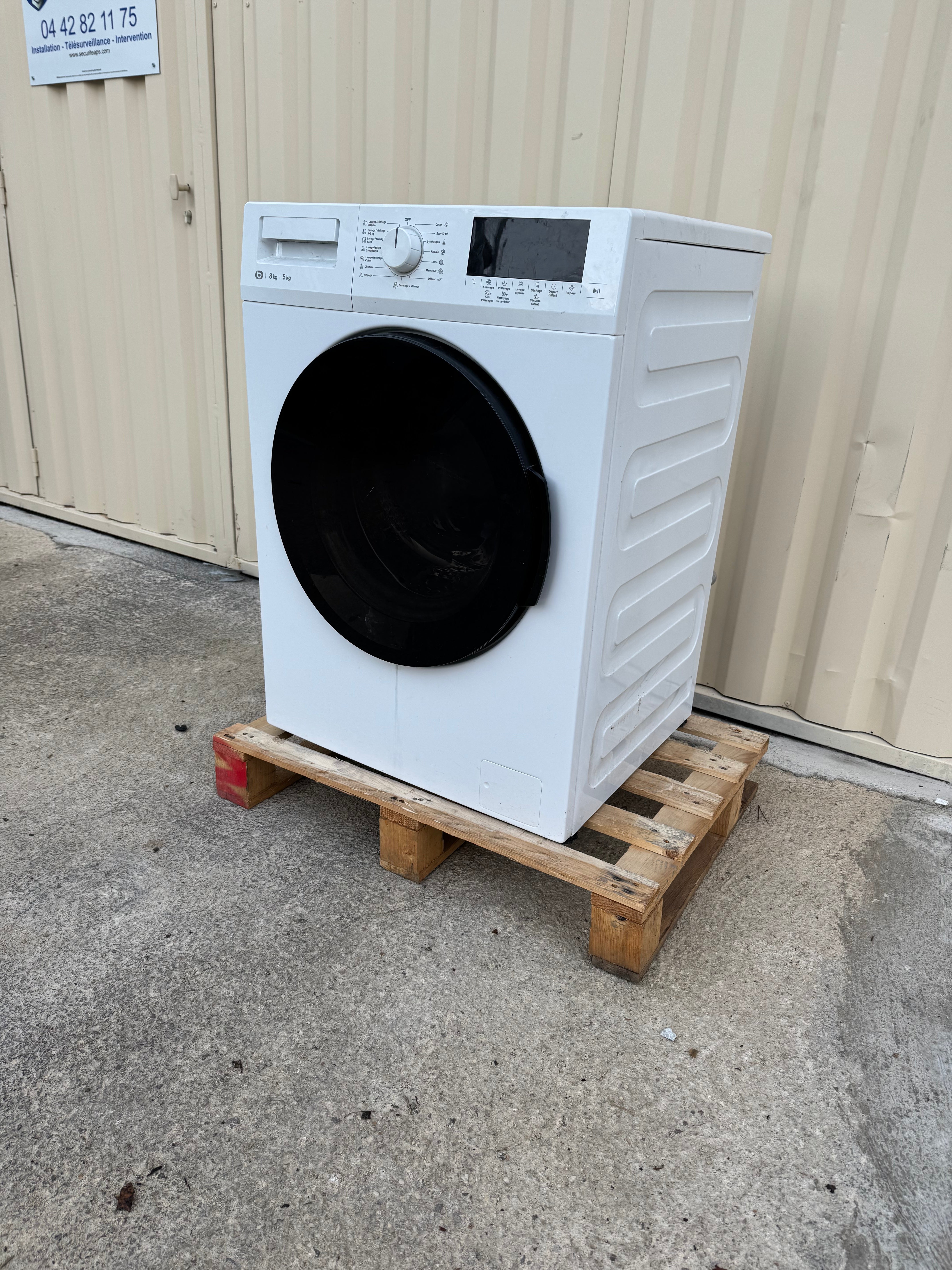 Lave-Linge Séchant ESSENTIEL B 8 / 5 Kg GARANTIE 1 AN