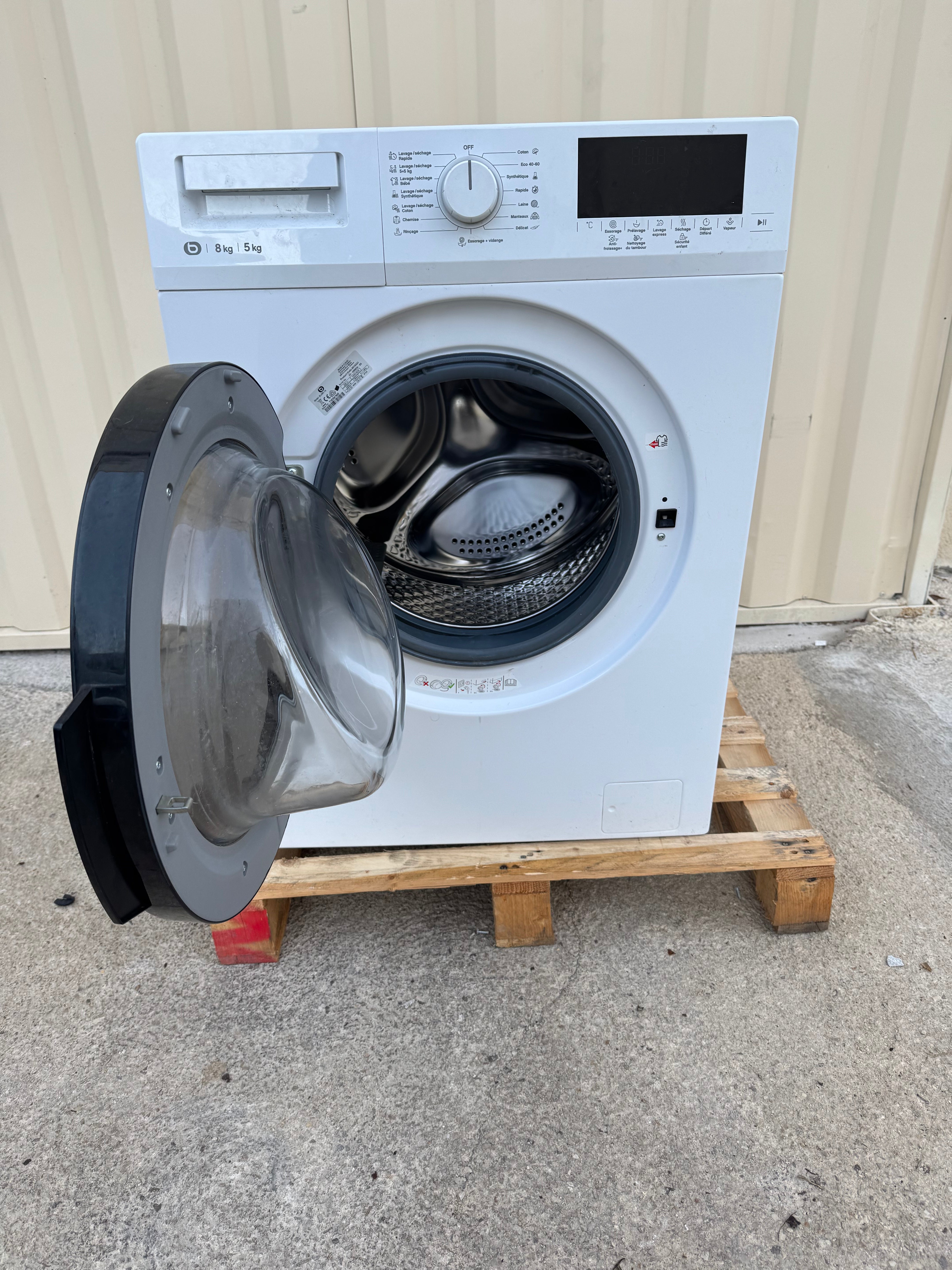 Lave-Linge Séchant ESSENTIEL B 8 / 5 Kg GARANTIE 1 AN