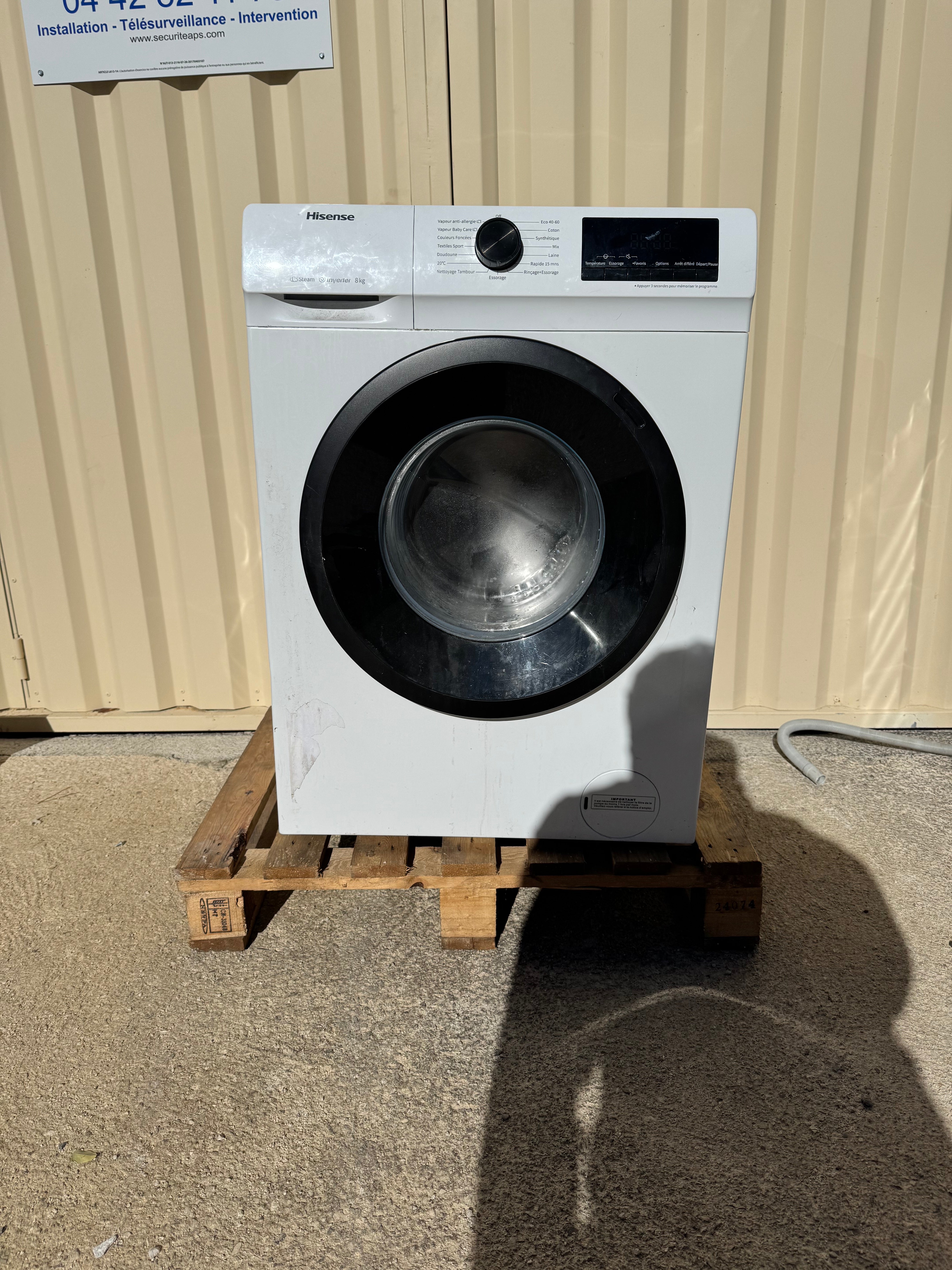 Lave-Linge HISENSE 8 Kg GARANTIE 1 AN