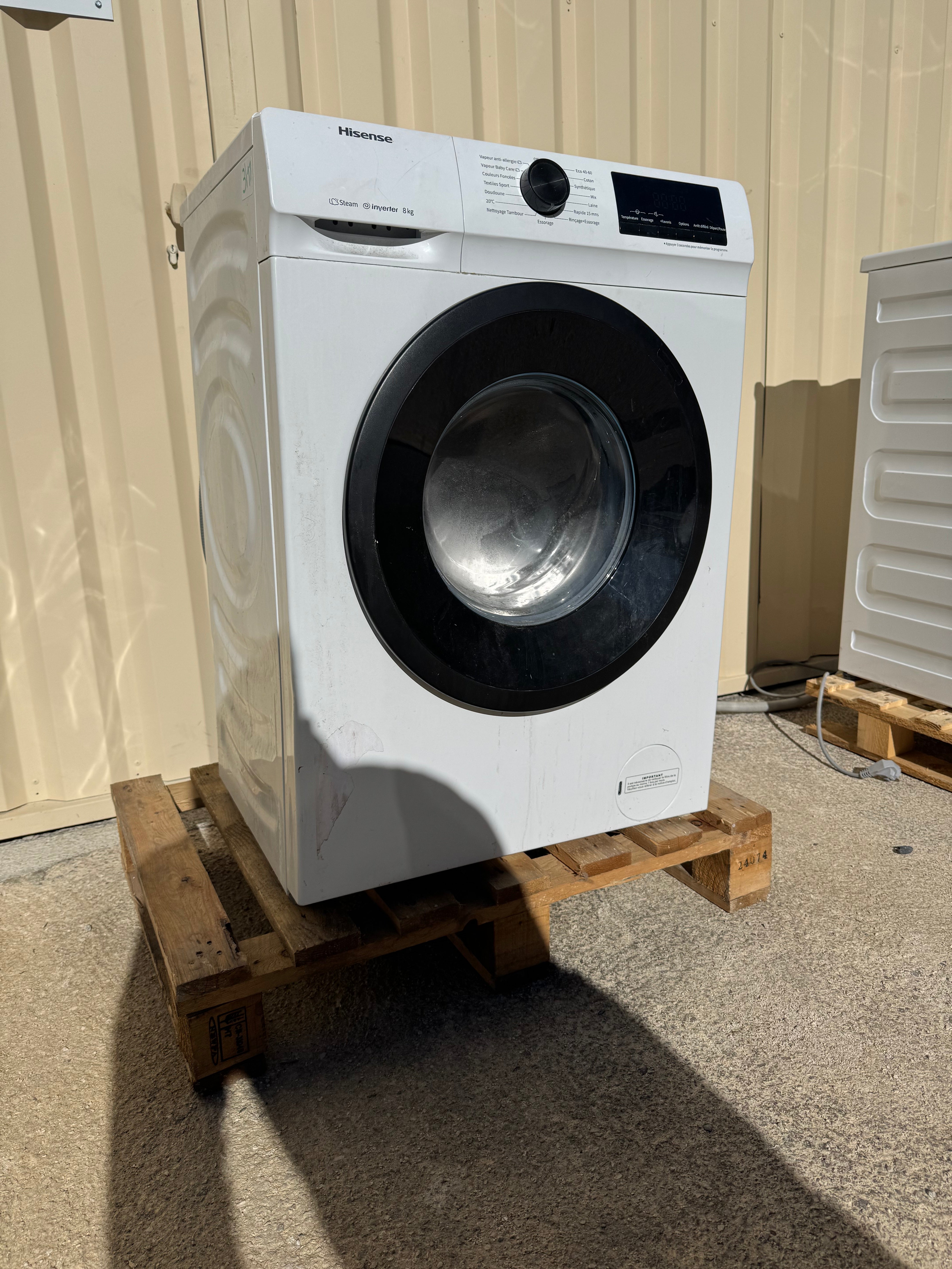 Lave-Linge HISENSE 8 Kg GARANTIE 1 AN