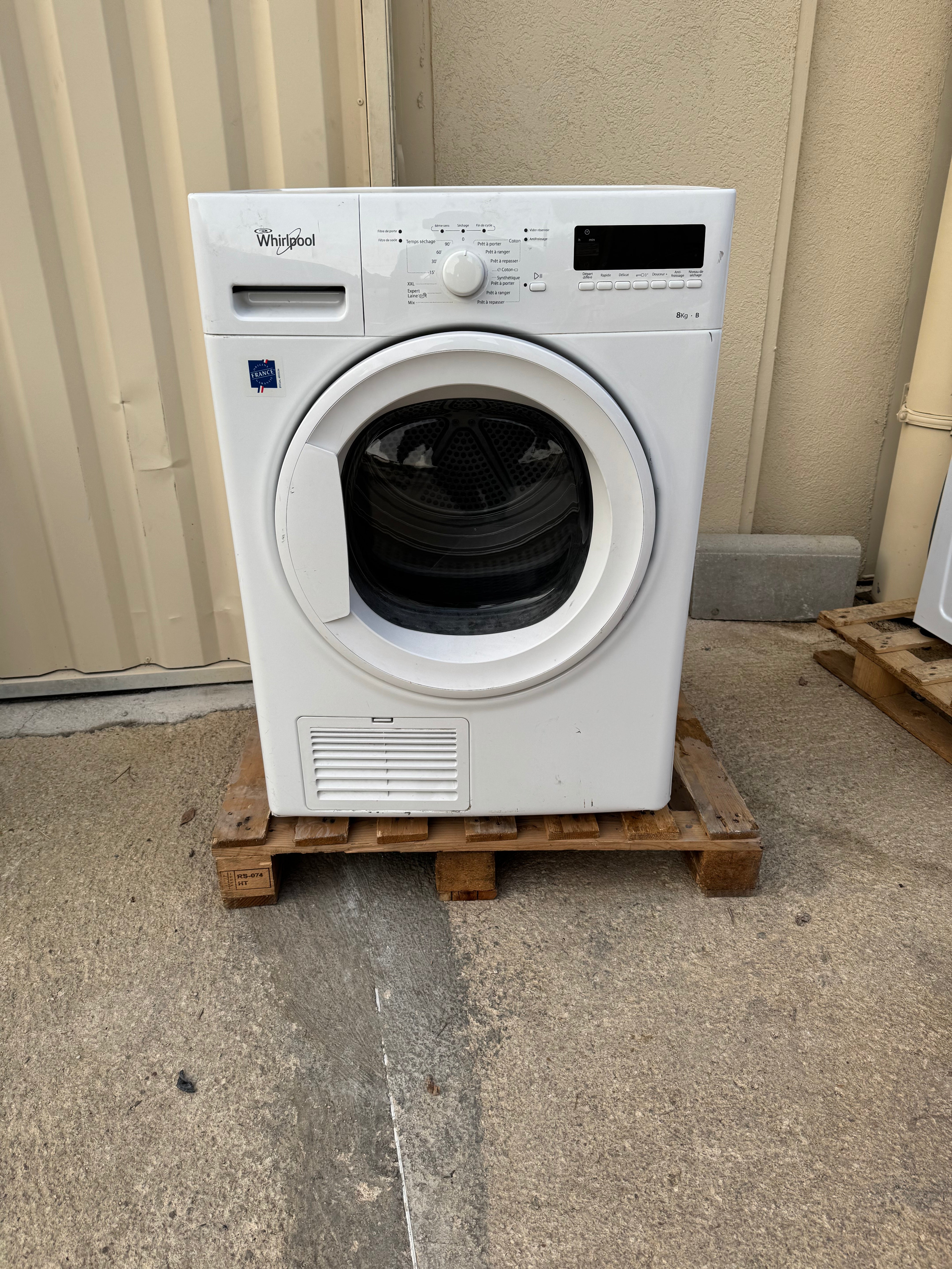 Sèche-linge WHIRLPOOL 8 Kg GARANTIE 1 AN