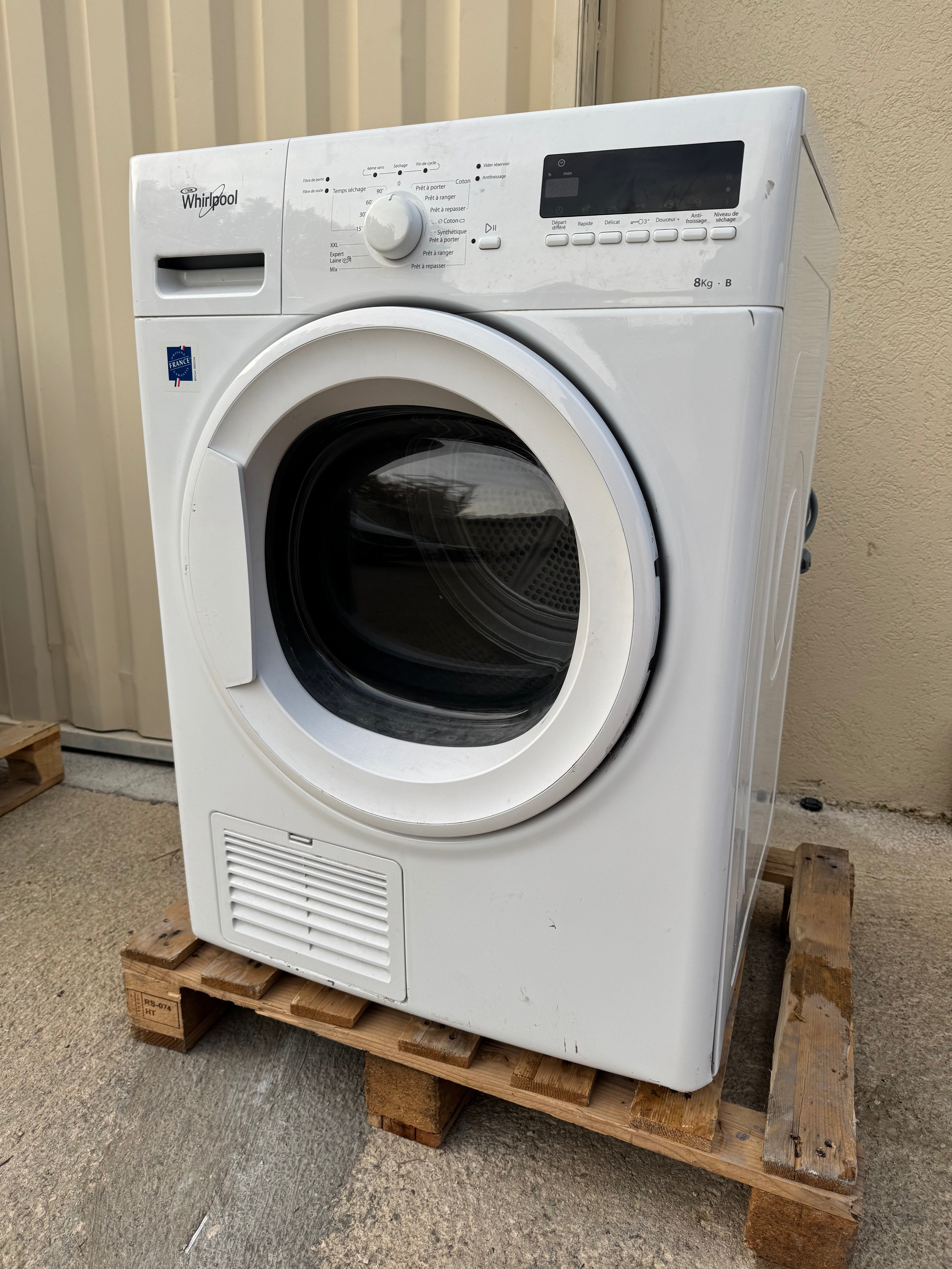 Sèche-linge WHIRLPOOL 8 Kg GARANTIE 1 AN