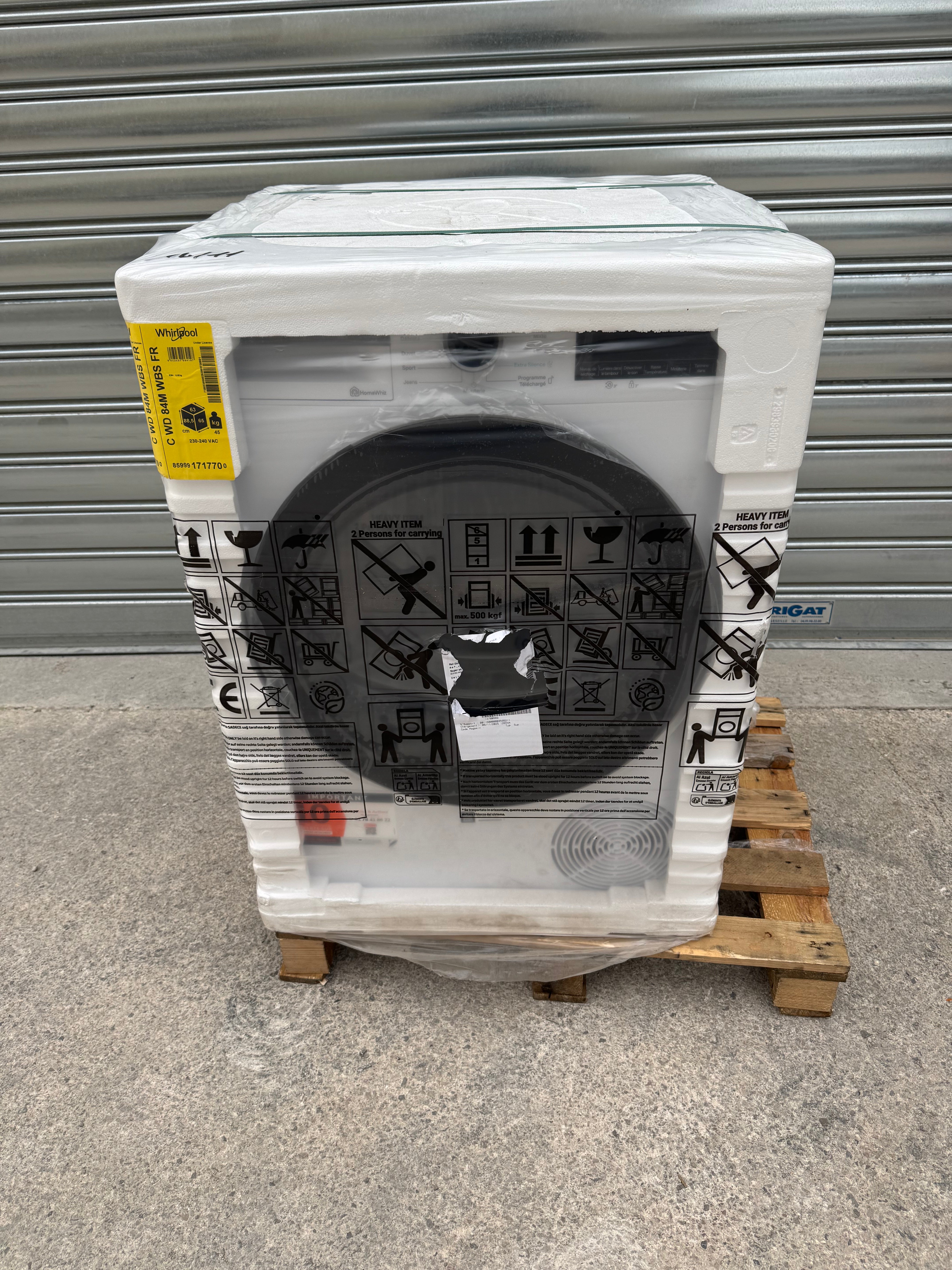 Sèche-Linge WHIRLPOOL 8 Kg NEUF ( JAMAIS SERVI ) GARANTIE 2 ANS