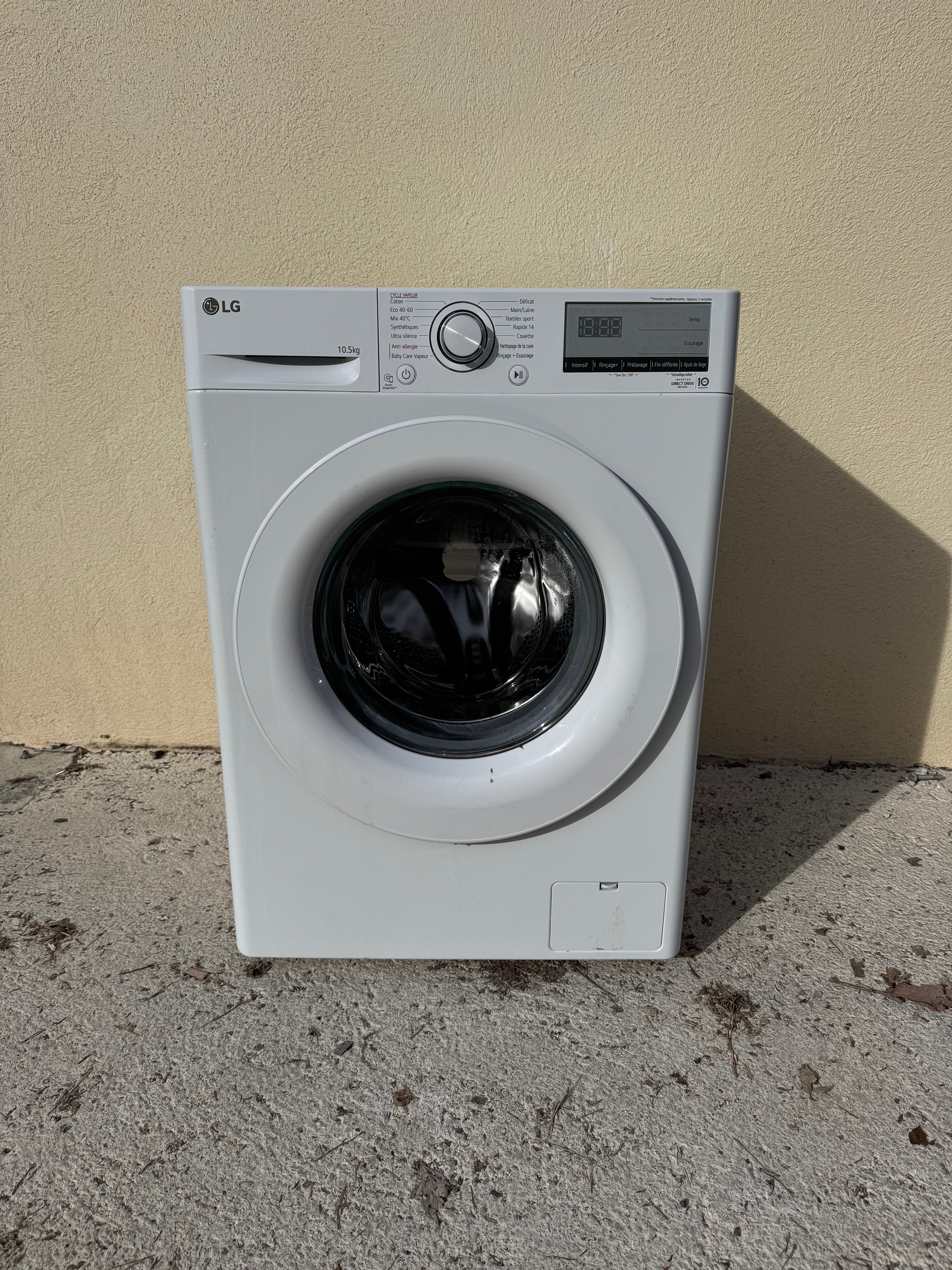Lave-Linge LG 10.5 Kg GARANTIE 1 AN