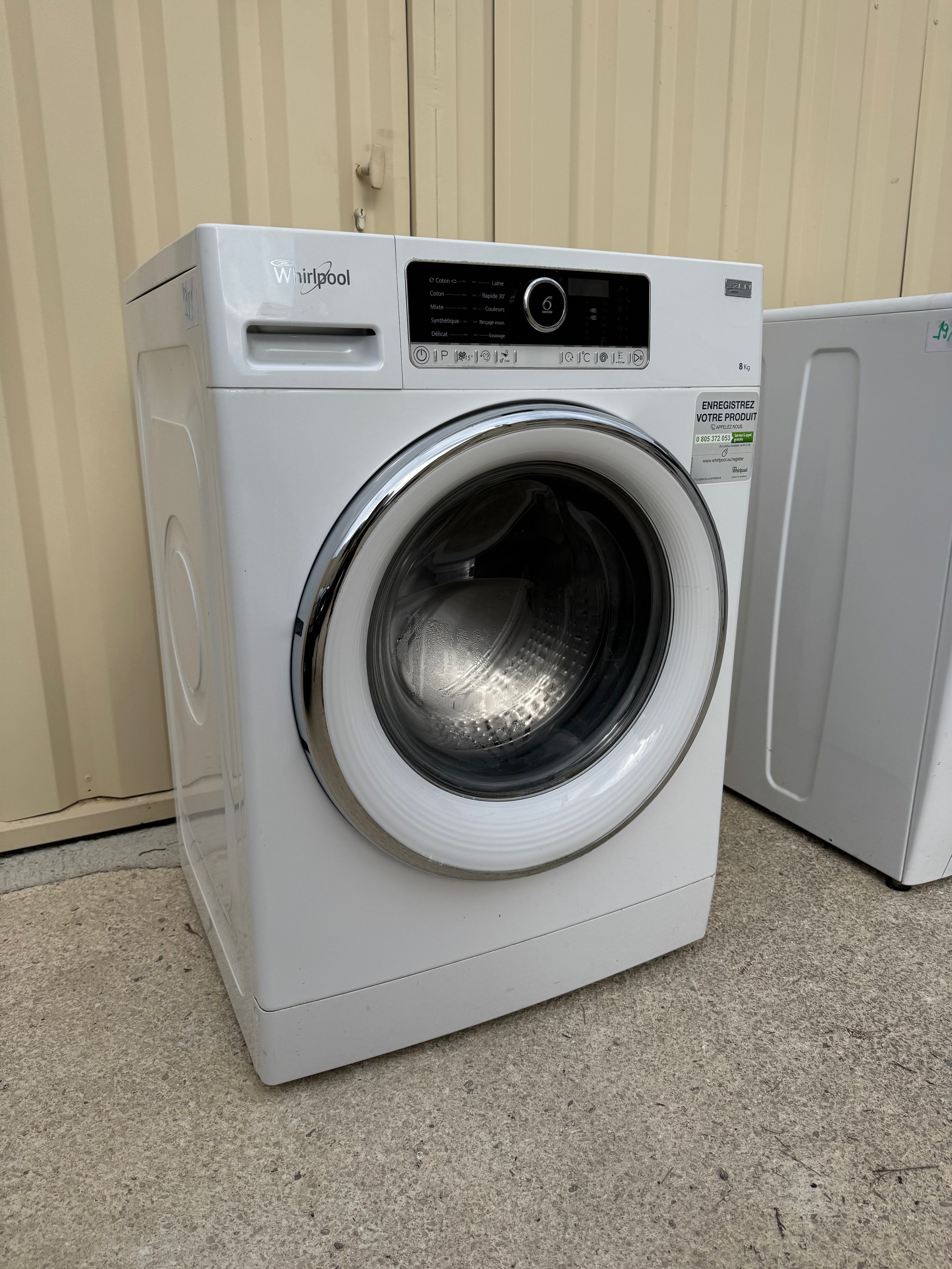 Lave-linge WHIRLPOOL 8 Kg GARANTIE 1 AN