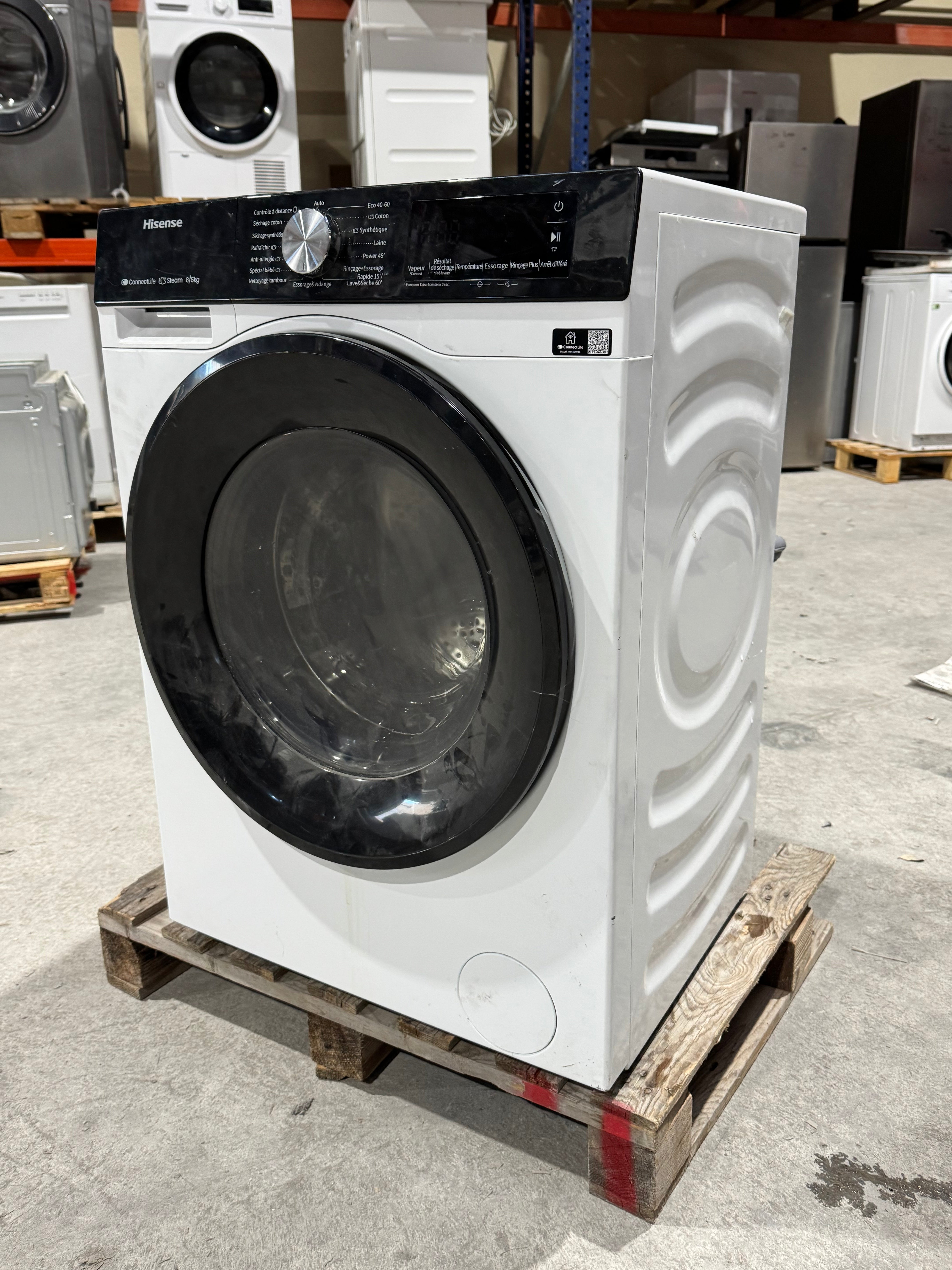 Lave-Linge Séchant HISENSE 8 / 5 Kg Comme NEUF GARANTIE 1 AN