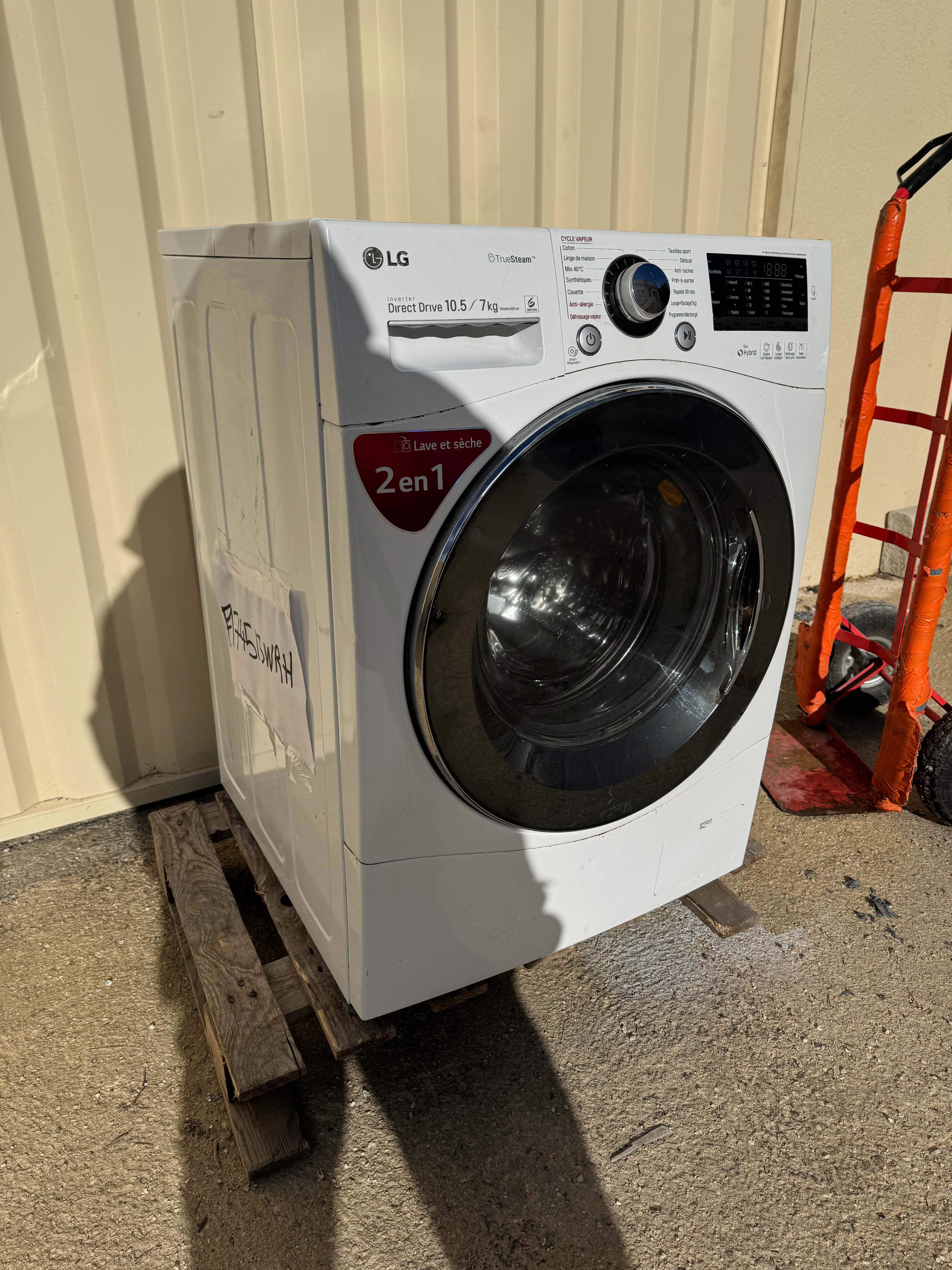 Lave-Linge Séchant LG 10,5 + 7 Kg GARANTIE 1 AN