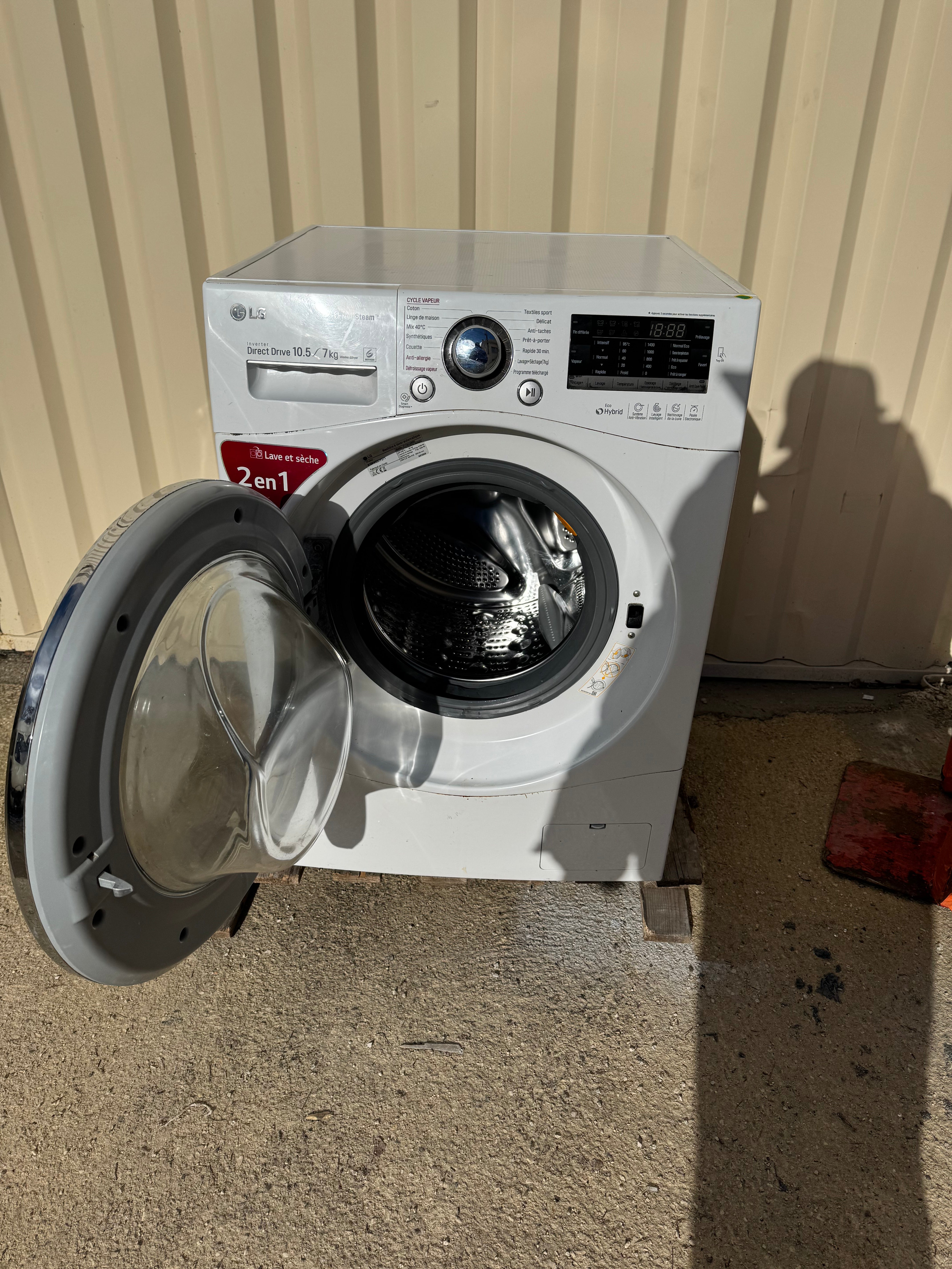 Lave-Linge Séchant LG 10,5 + 7 Kg GARANTIE 1 AN