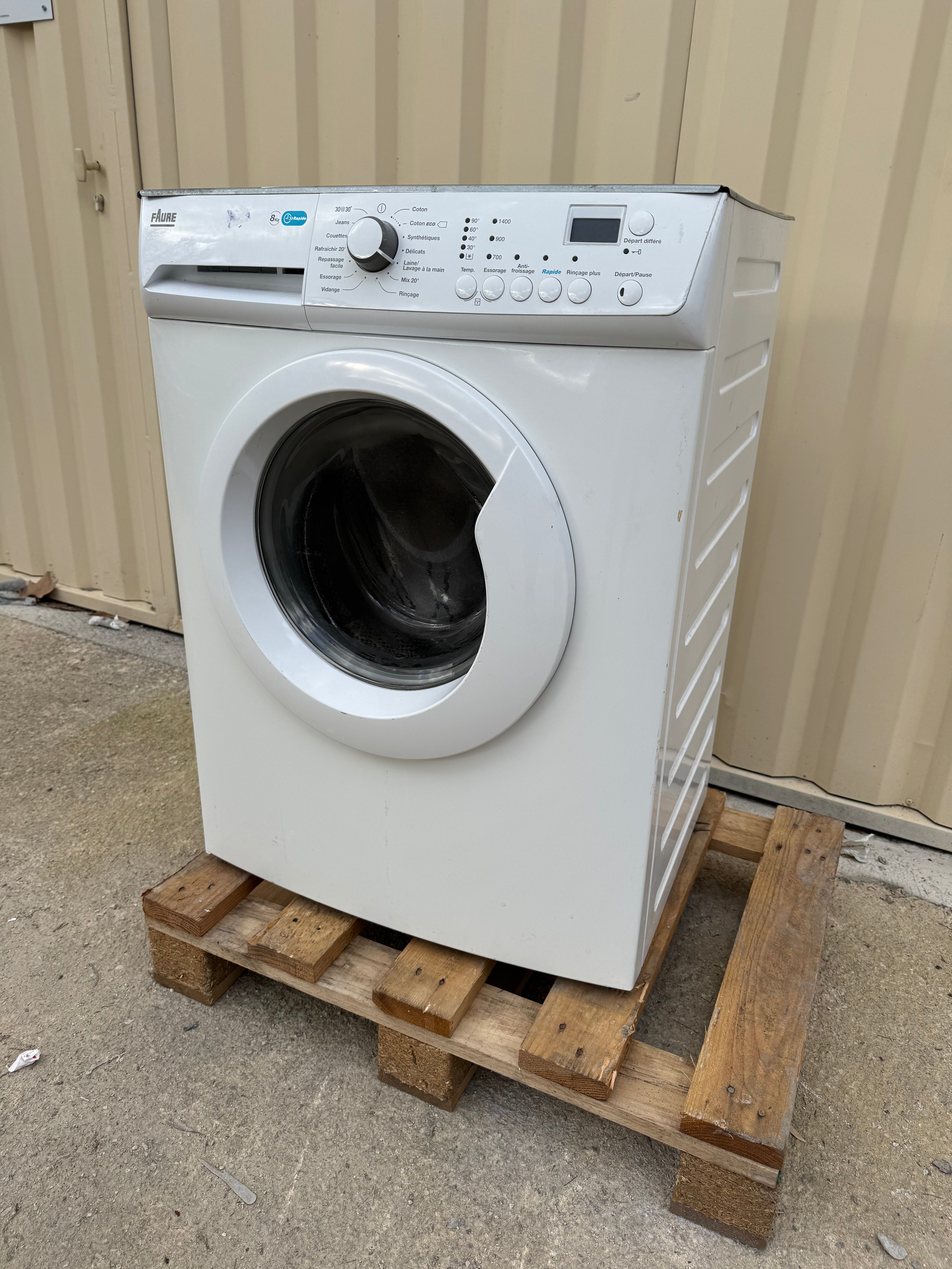 Lave-Linge FAURE 8 Kg GARANTIE 1 AN
