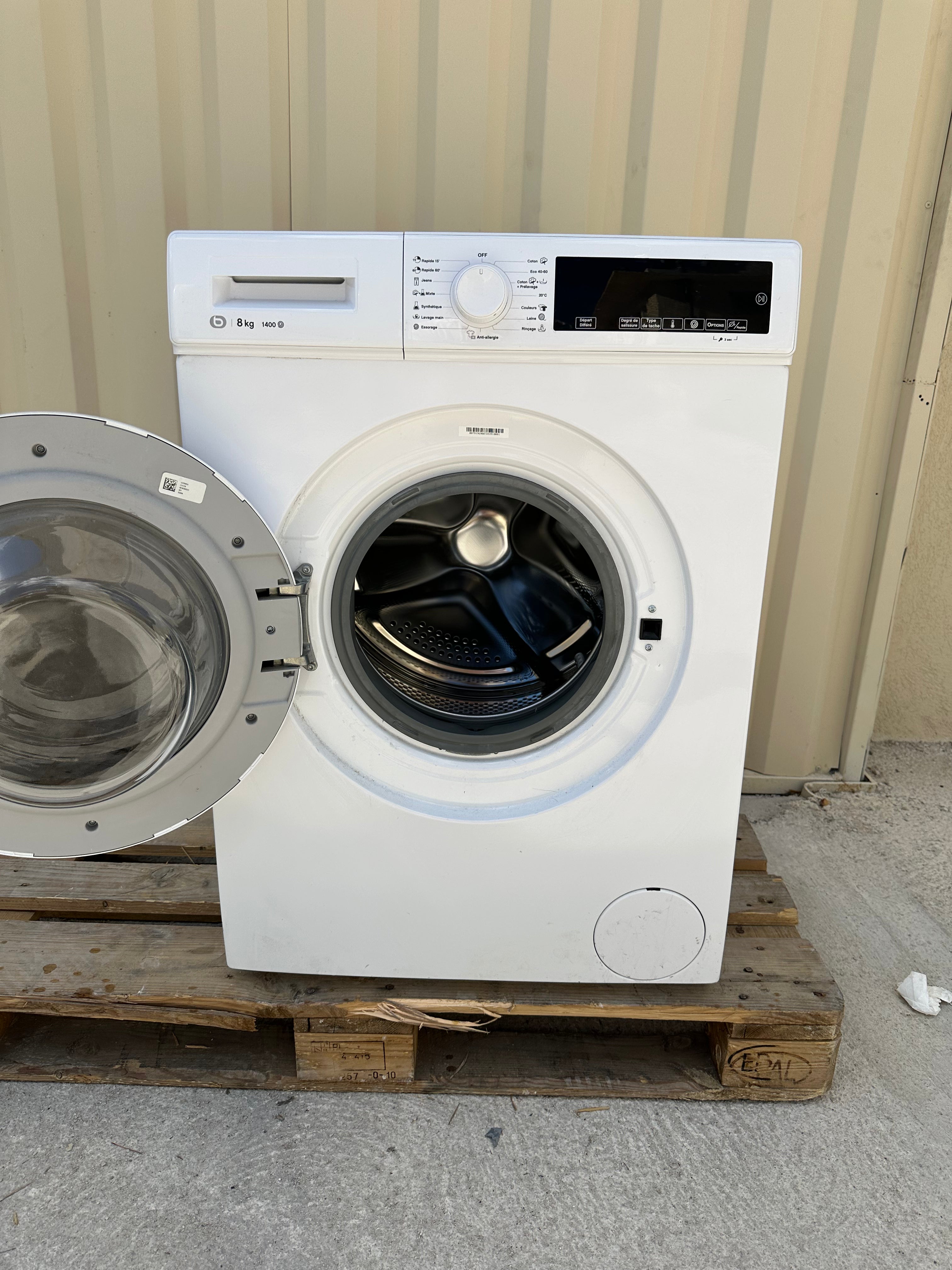 Lave-Linge ESSENTIEL B 8 Kg GARANTIE 1 AN