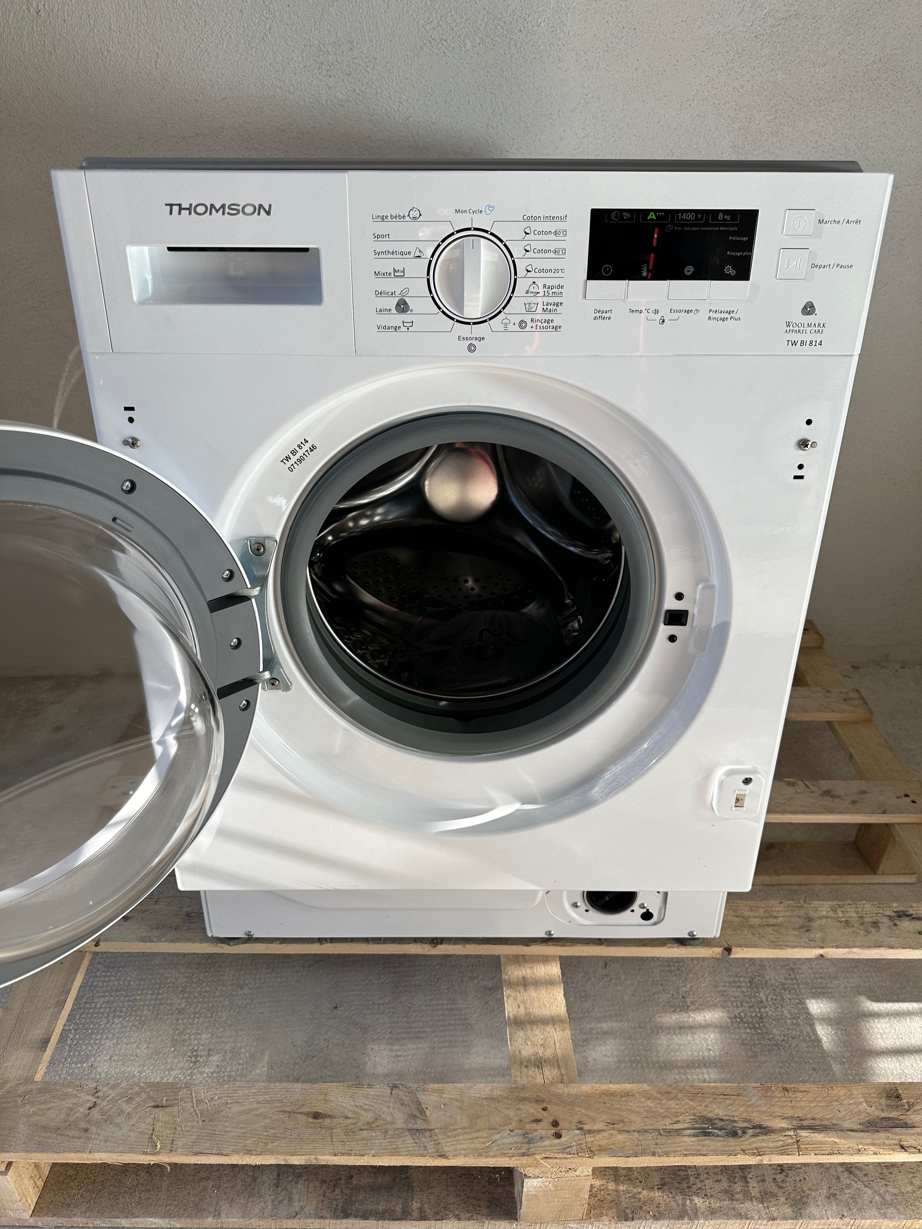 Lave-Linge Encastrable THOMSON 8 Kg GARANTIE 1 AN