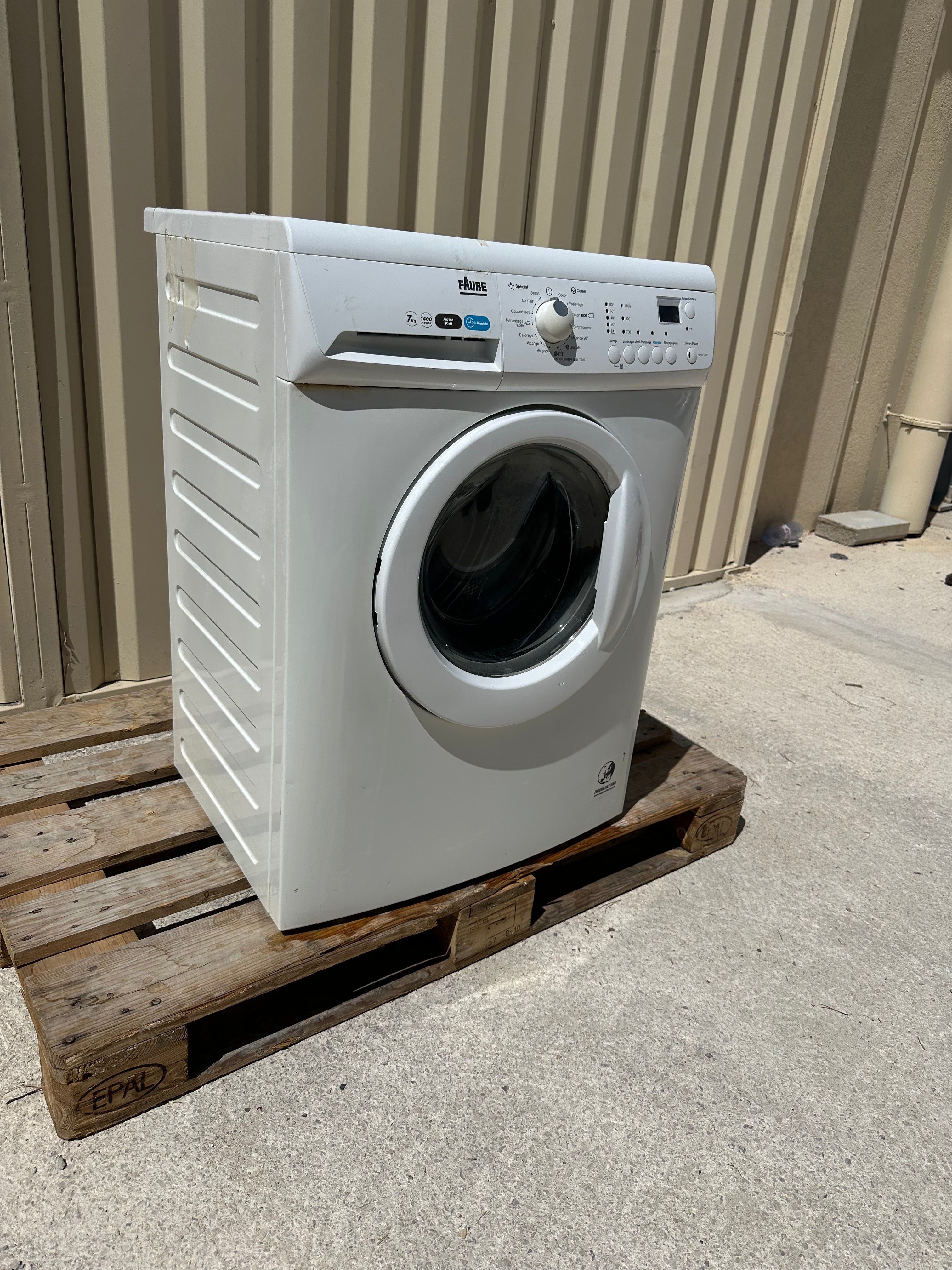 Lave-Linge FAURE 7 Kg GARANTIE 1 AN