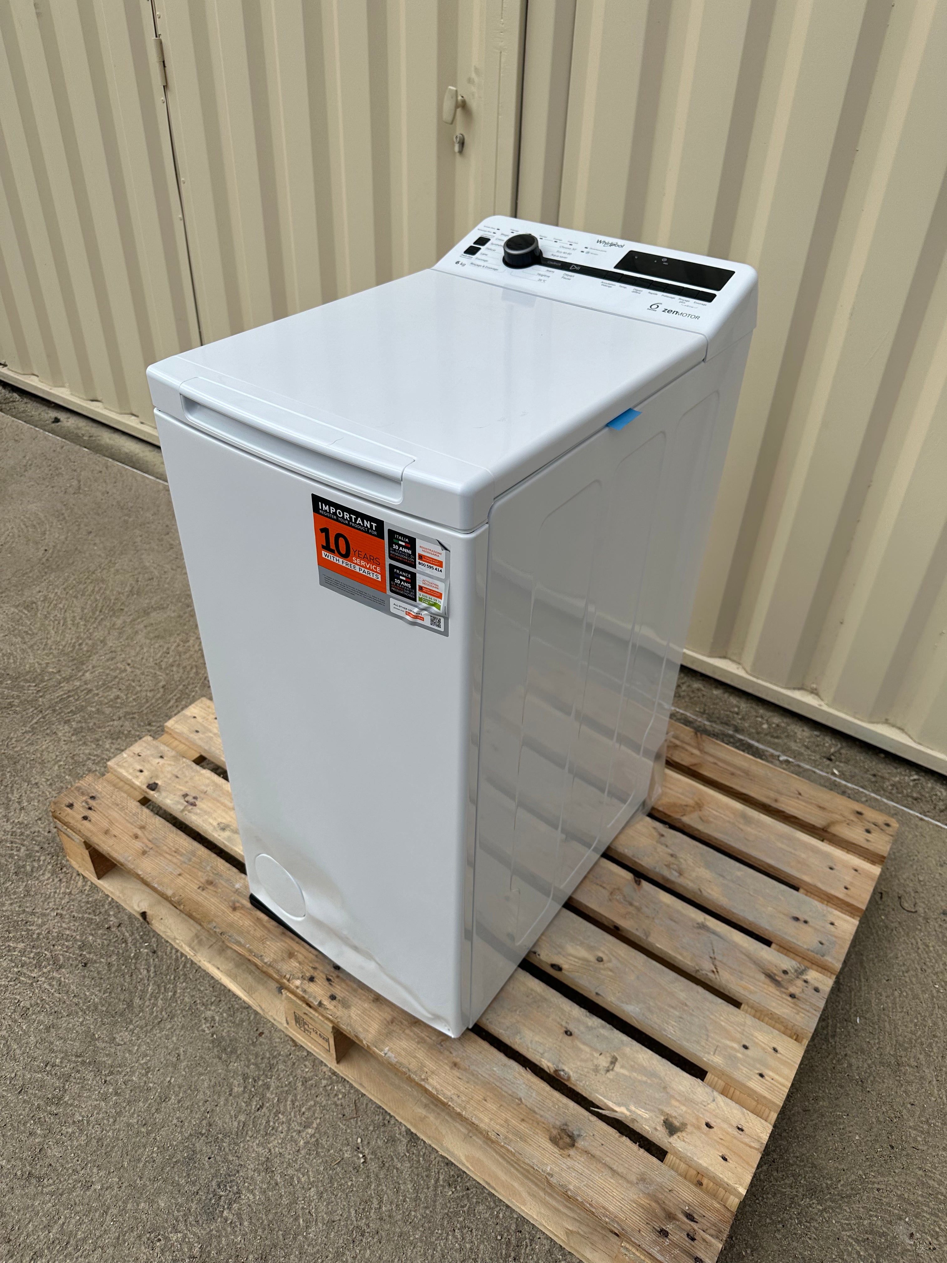 Lave-Linge Top WHIRLPOOL 6 Kg NEUF ( Avec Défaut d’Aspect) GARANTIE 1 AN
