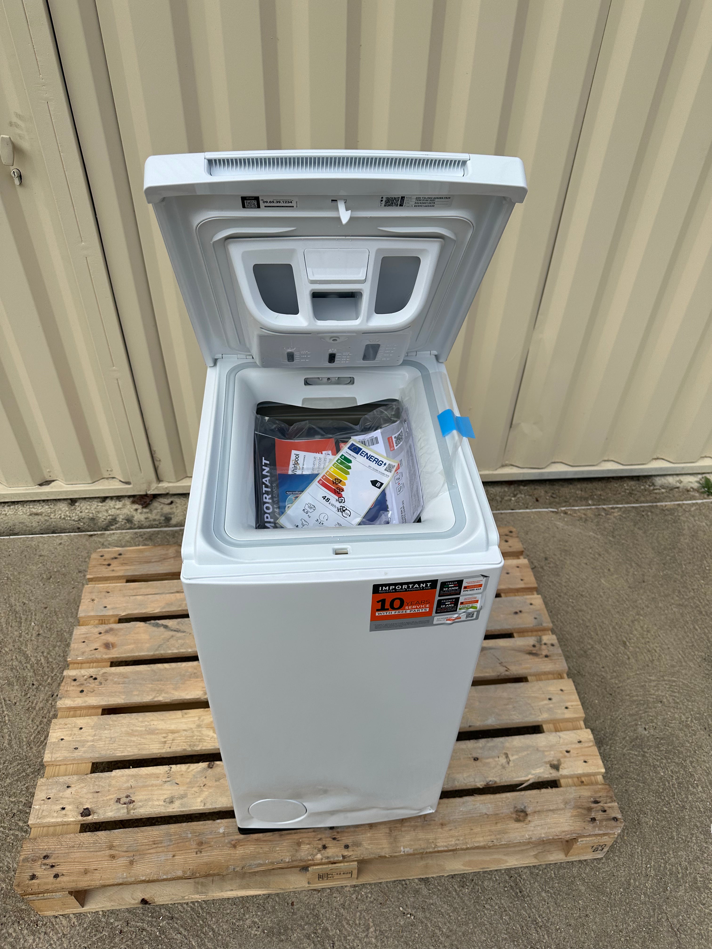Lave-Linge Top WHIRLPOOL 6 Kg NEUF ( Avec Défaut d’Aspect) GARANTIE 1 AN