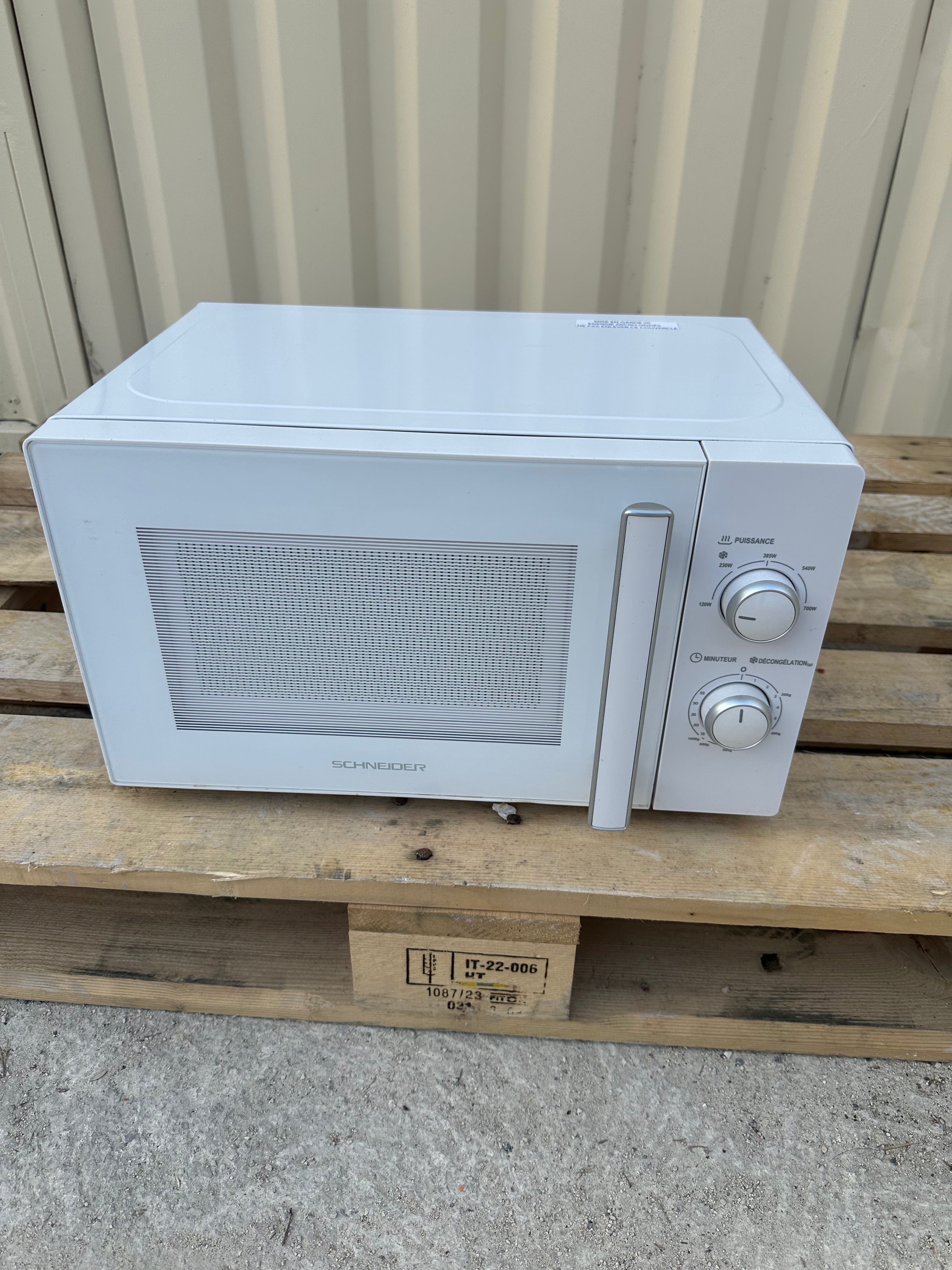 Micro-Ondes SCHNEIDER Garantie 6 Mois