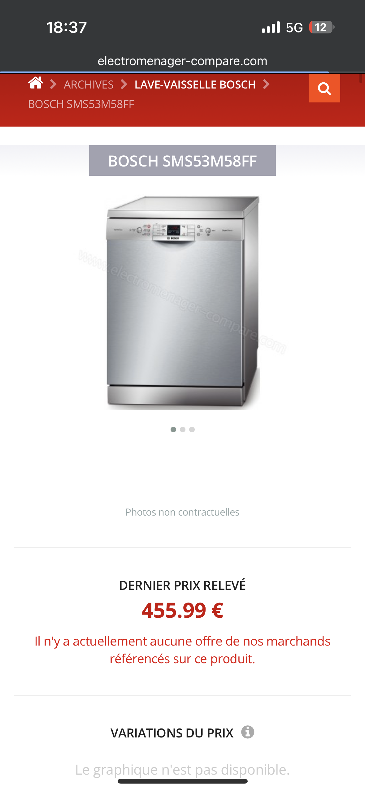 Lave-vaisselle BOSCH 13 Couverts GARANTIE 1 AN