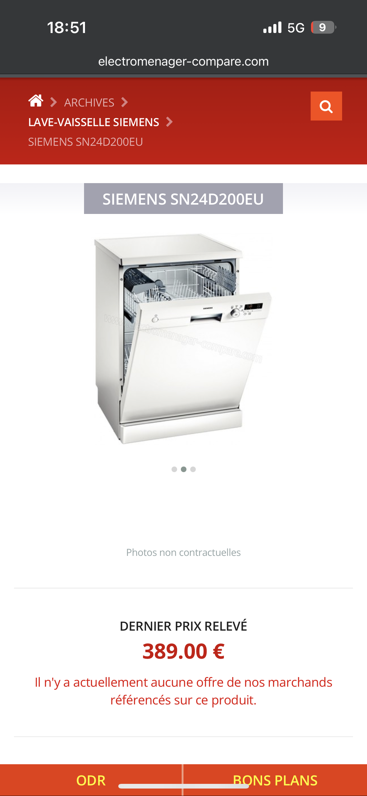 Lave vaisselle SIEMENS 12 Couverts GARANTIE 1 AN