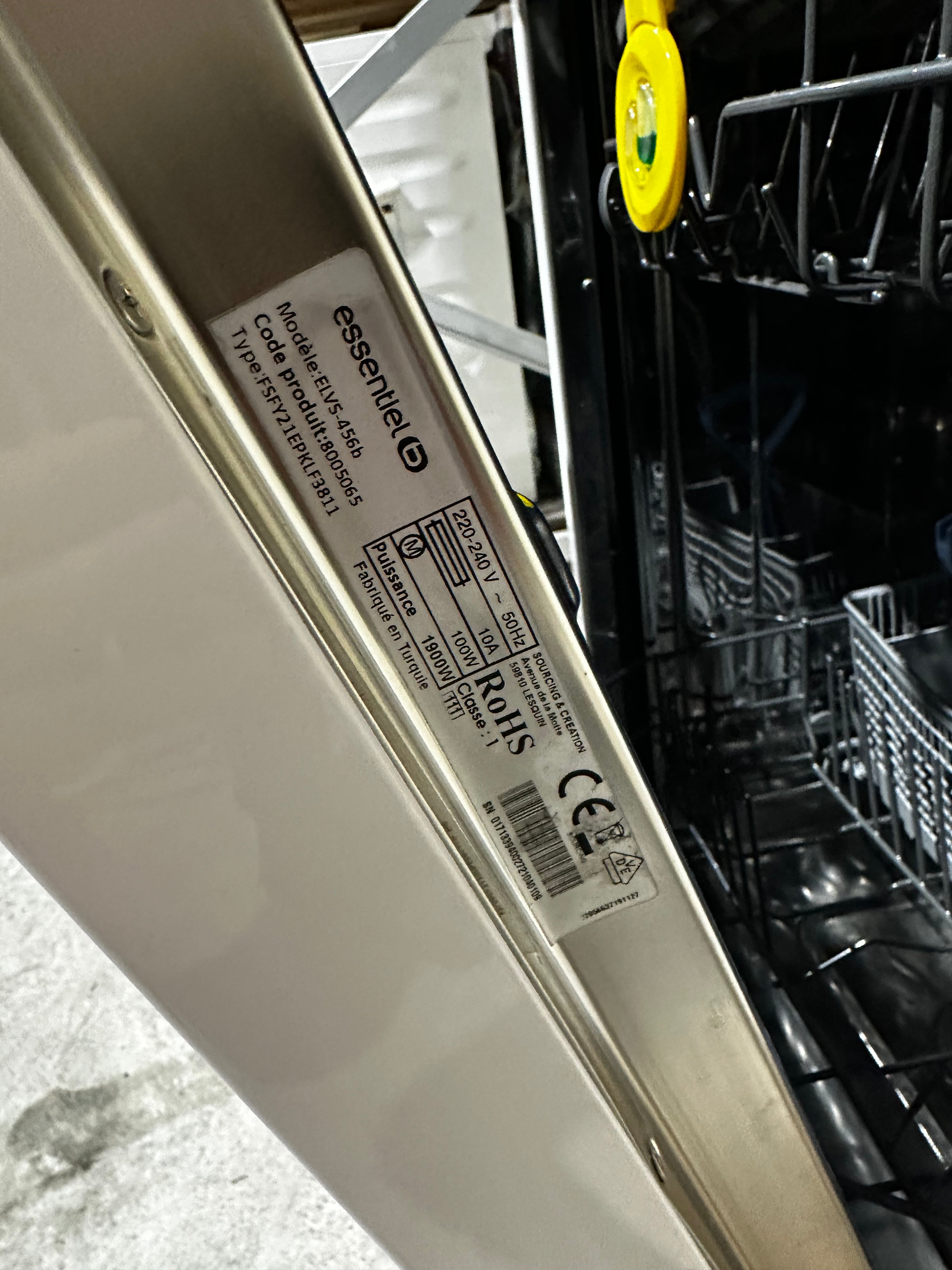 Lave-vaisselle Compact Essentiel B 10 couverts GARANTIE 1 AN