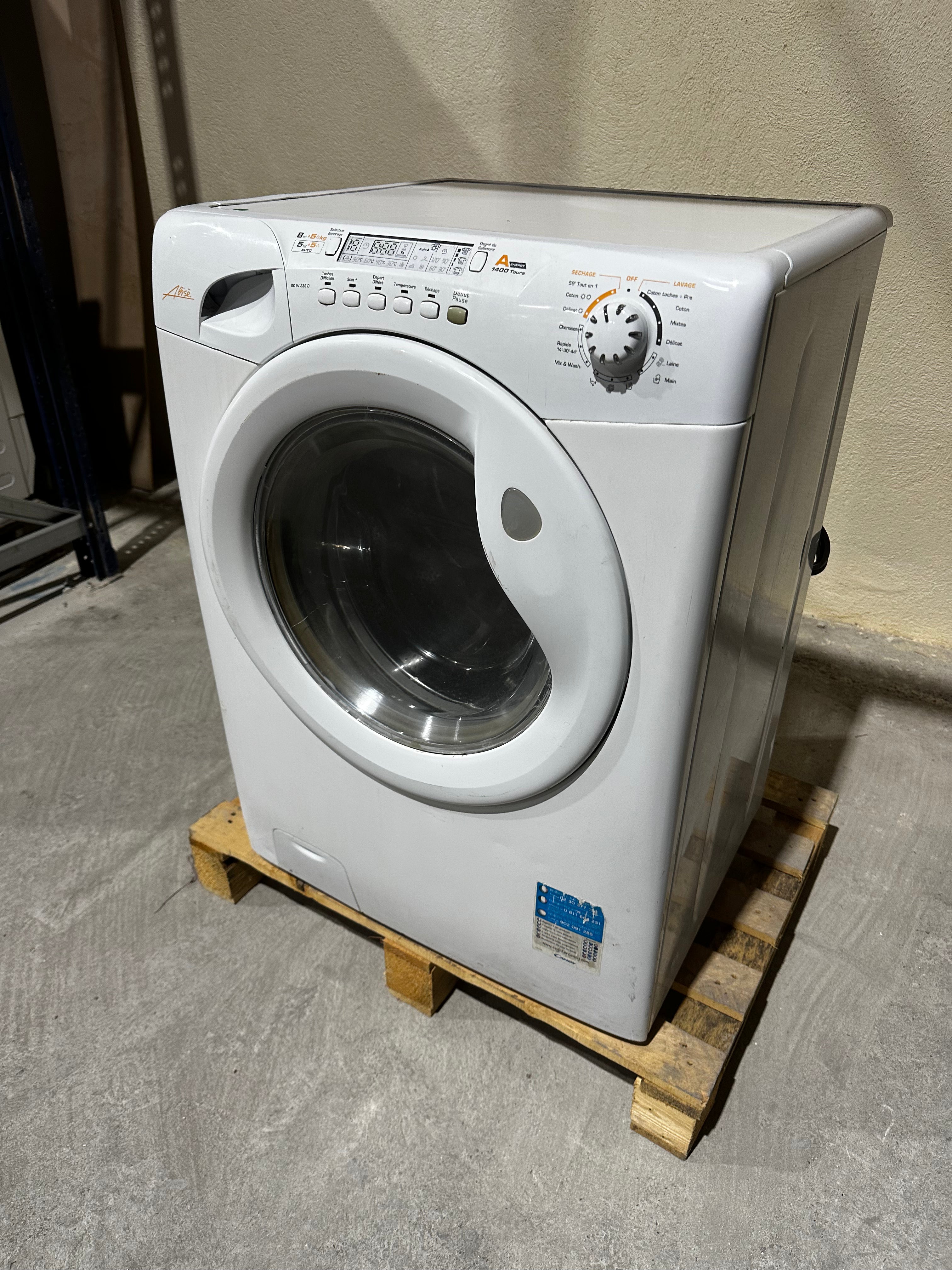 Lave-linge Séchant CANDY 8 + 5 Kg GARANTIE 1 AN