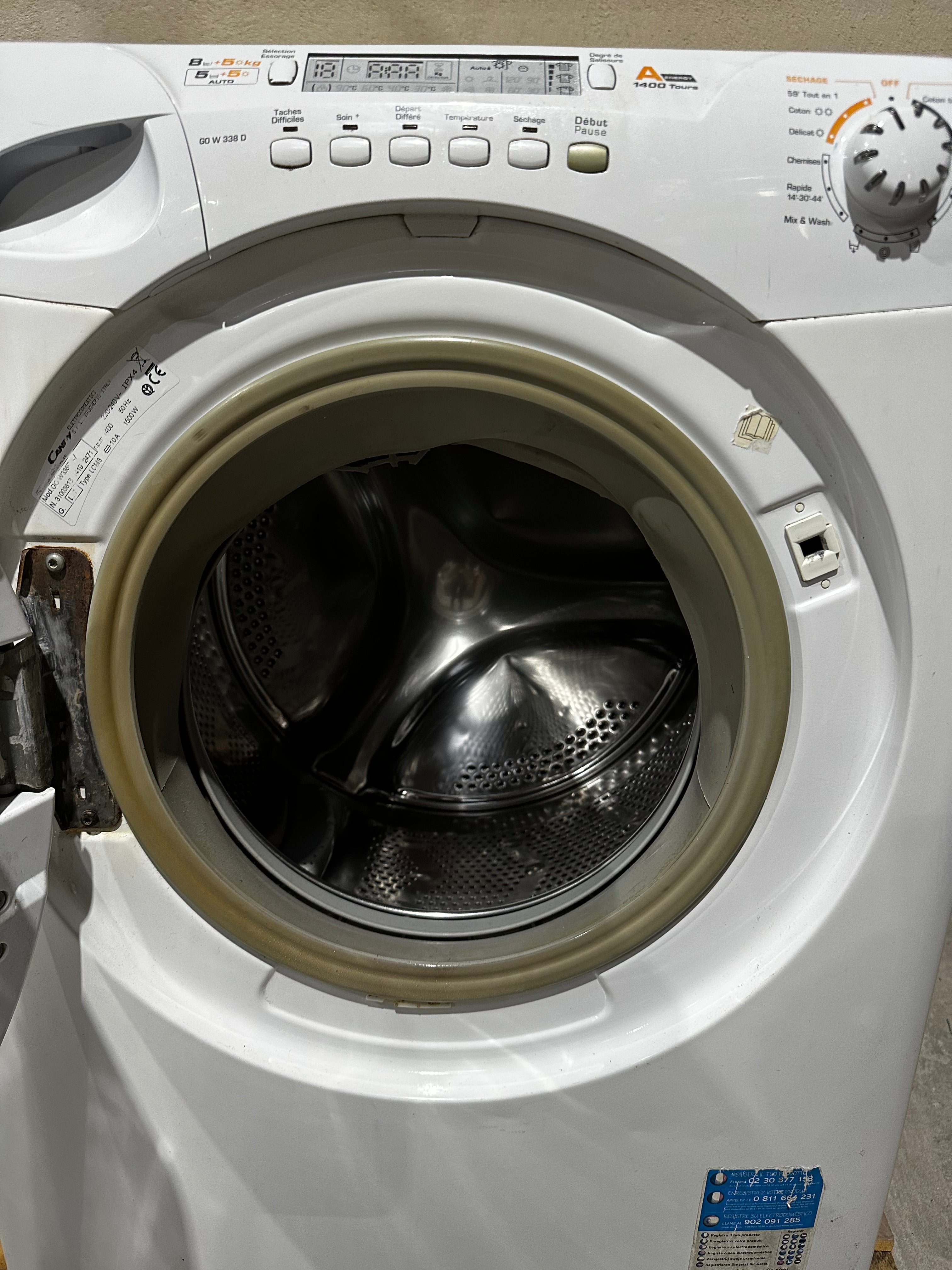 Lave-linge Séchant CANDY 8 + 5 Kg GARANTIE 1 AN