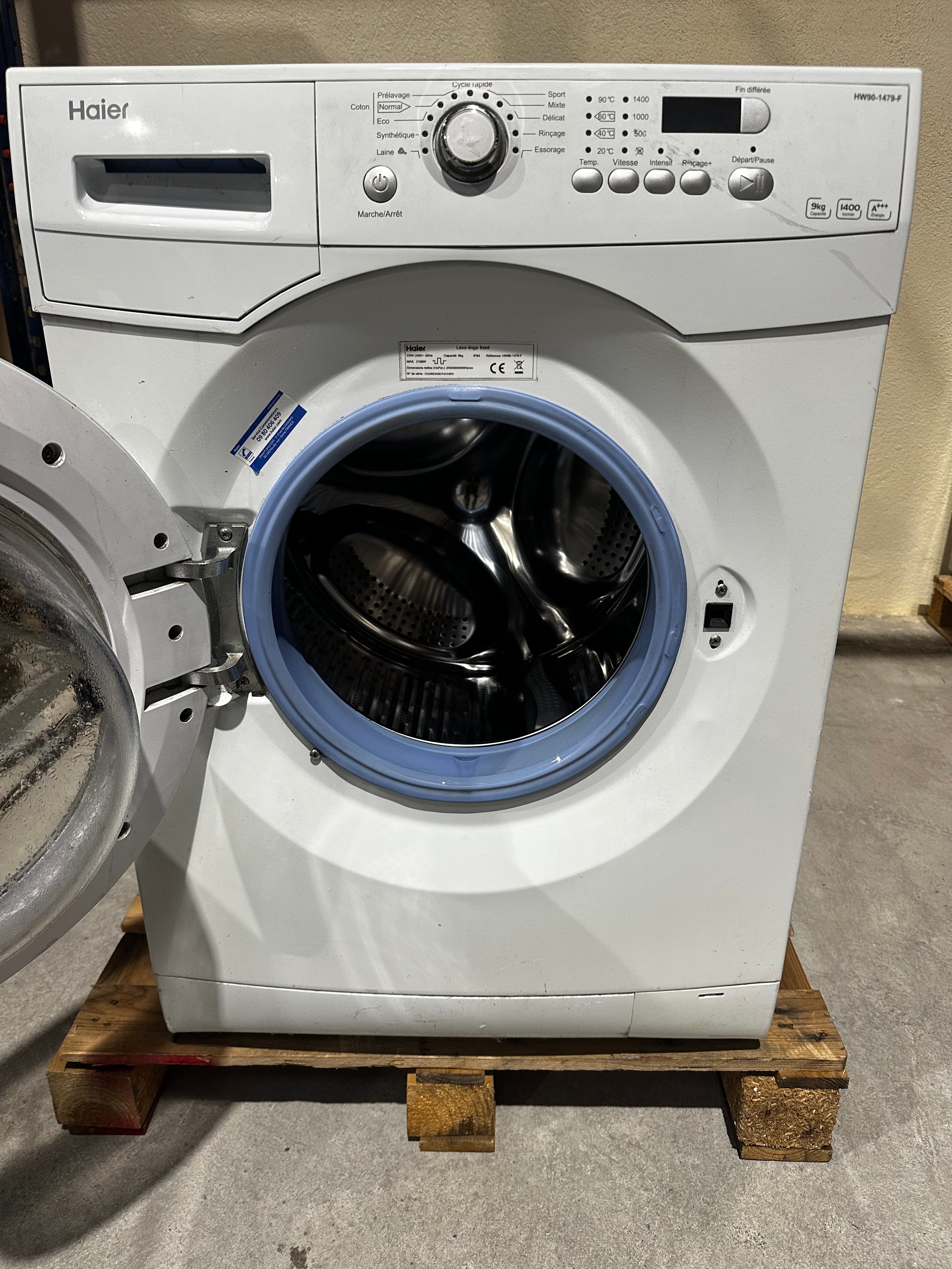 Lave-linge Haier 9Kg GARANTIE 1 AN